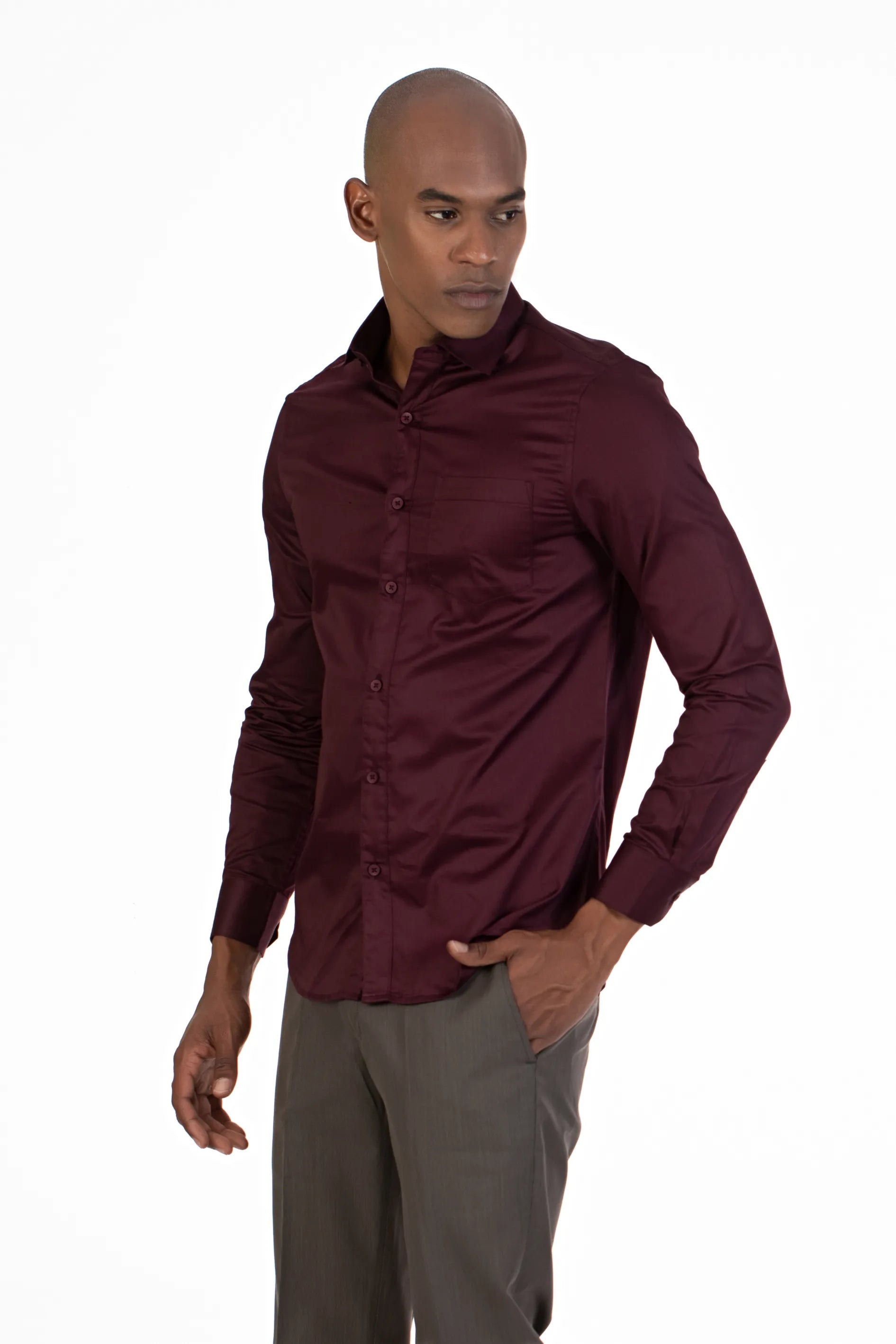 Maroon shirt shop mens