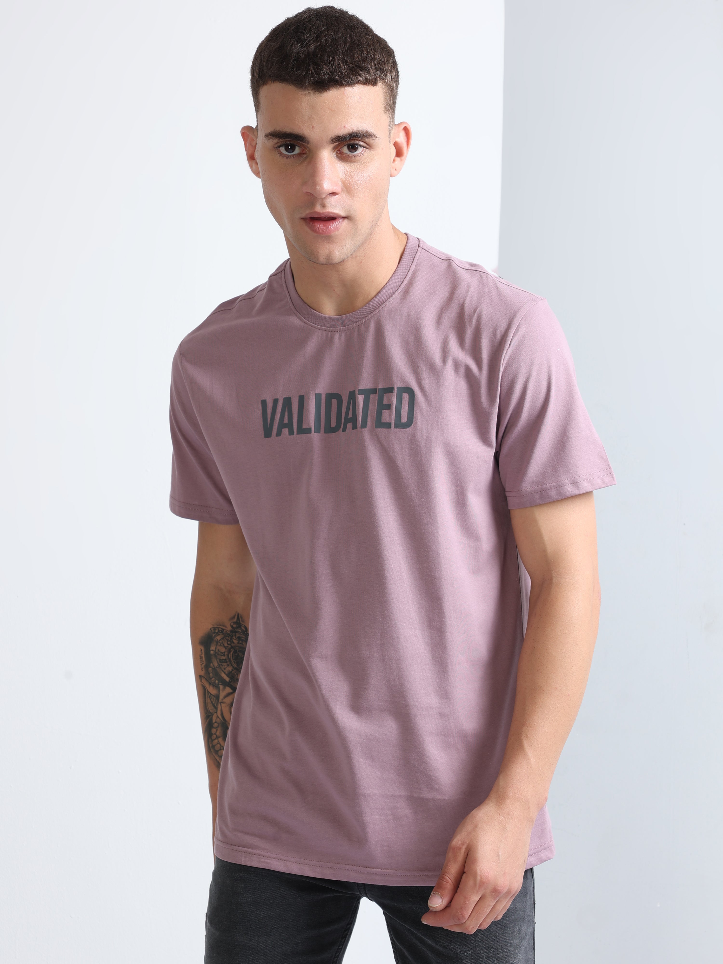 Buy Light Purple Fashion Men's Printed T Shirt-North Republic