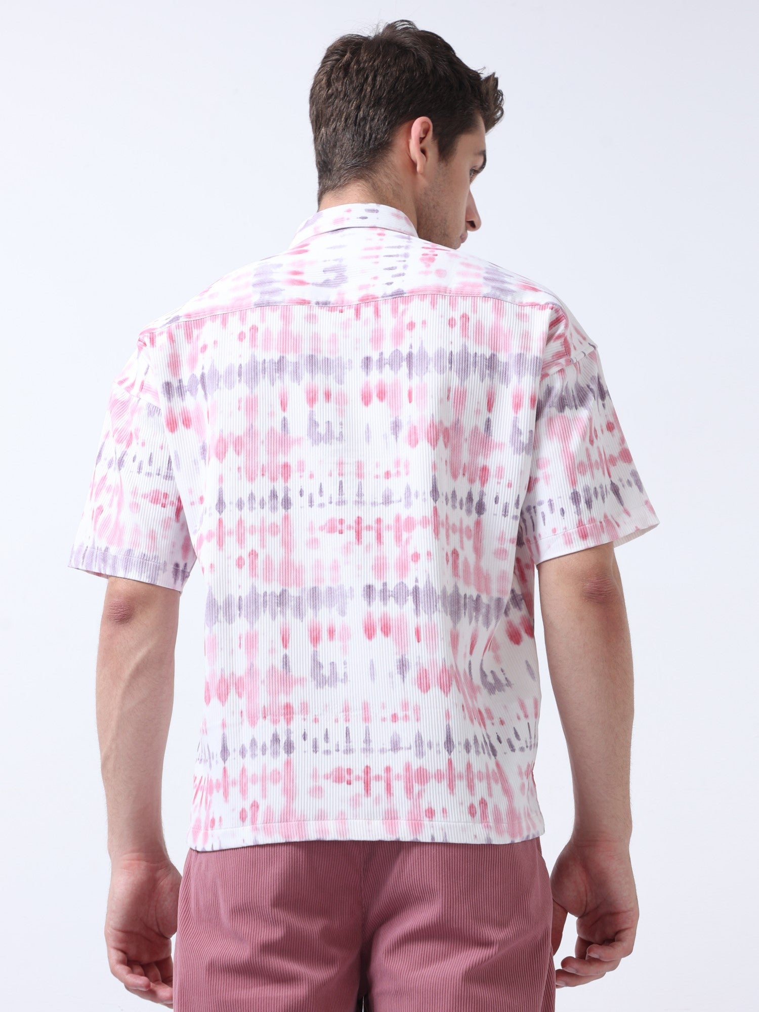 Pink Men's ChromaPalette Drop Shoulder Shirt