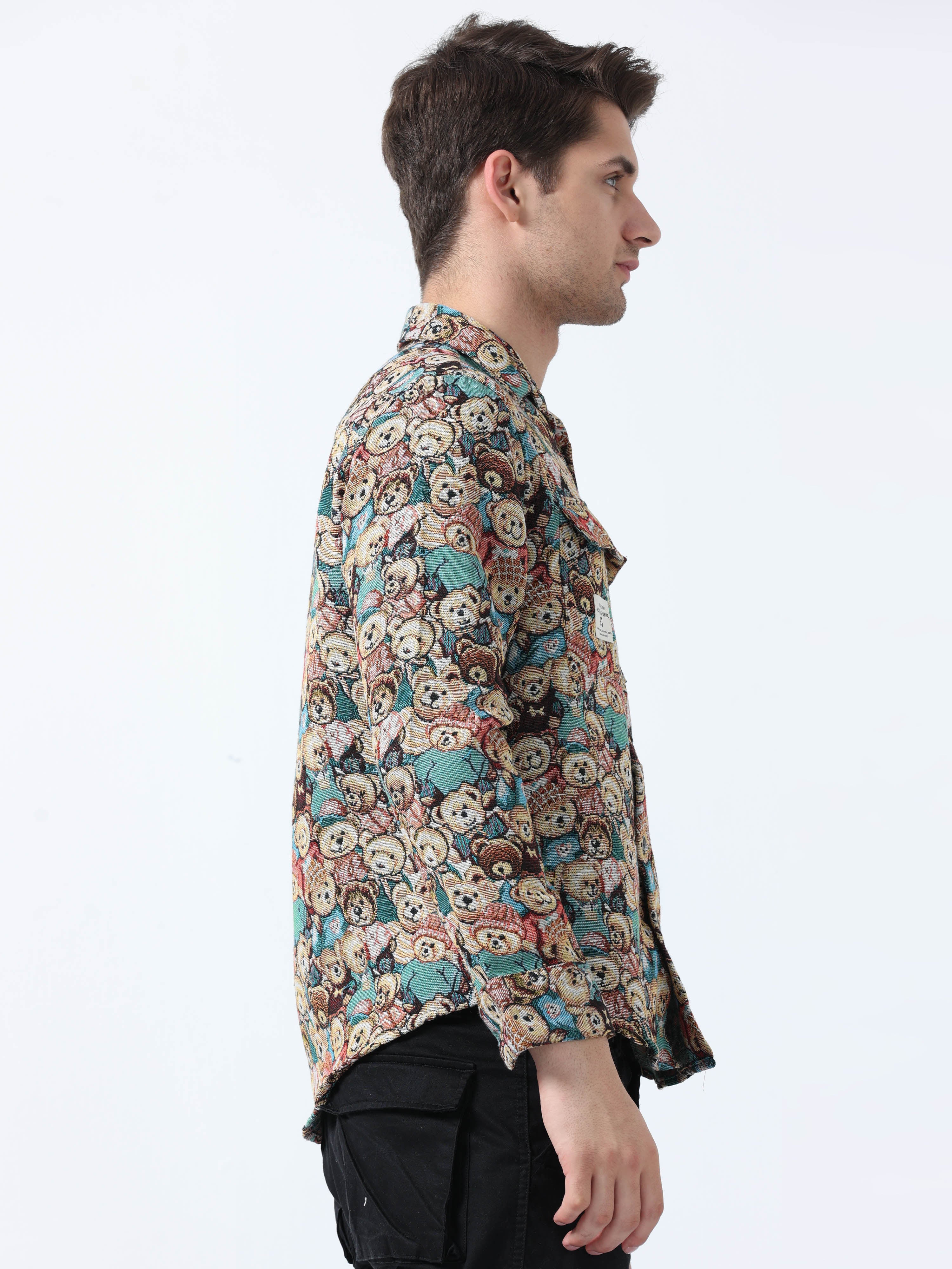 トップス Floral Jacquard Double Breasted Shirt Needles S/S One-Up Shirt Floral Jacquard Off White – Neighbour