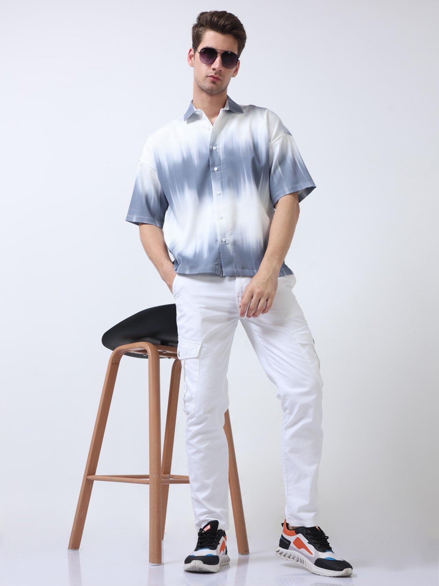 White Ash Men's ChromaPalette Drop Shoulder Shirt