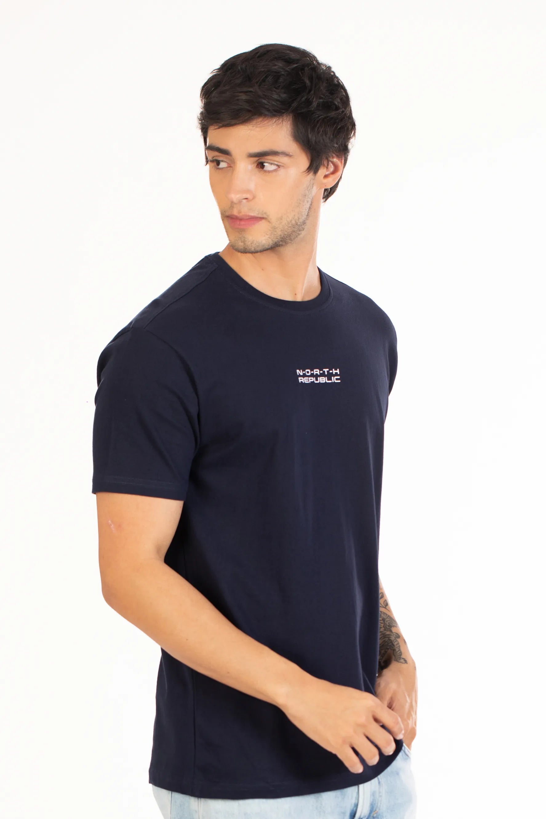 Buy Back Printed Round Neck-Shirt Online