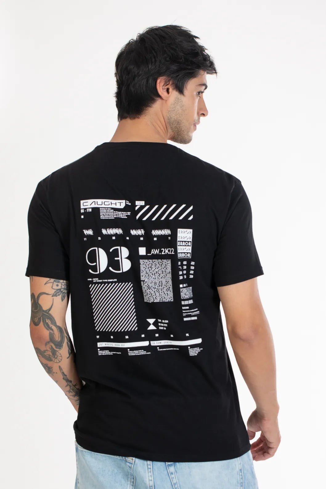 Buy Back Printed Round Neck-Shirt Online