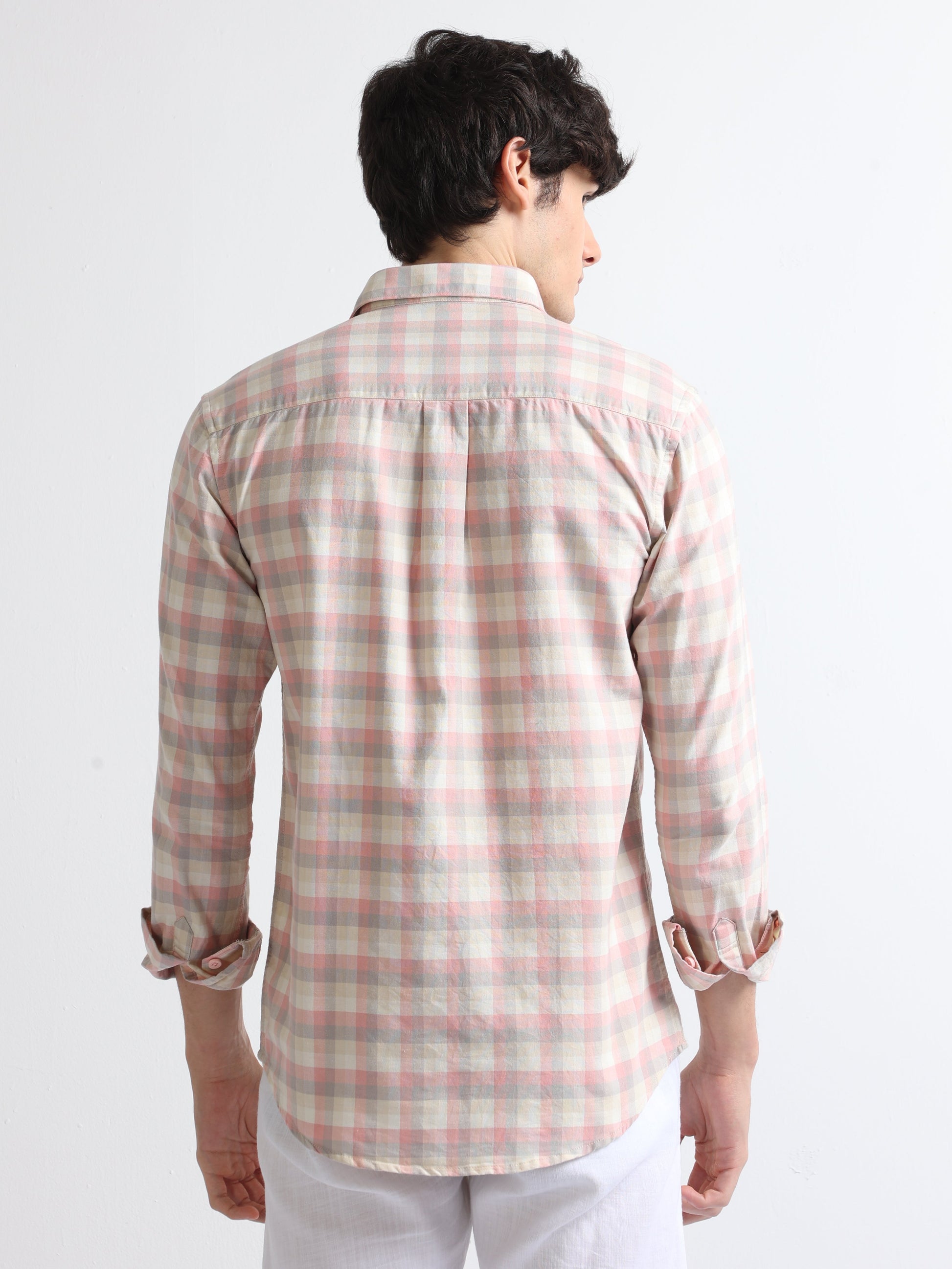 Buy Bias Double Pocket Checked Shirt For Mens Online.
