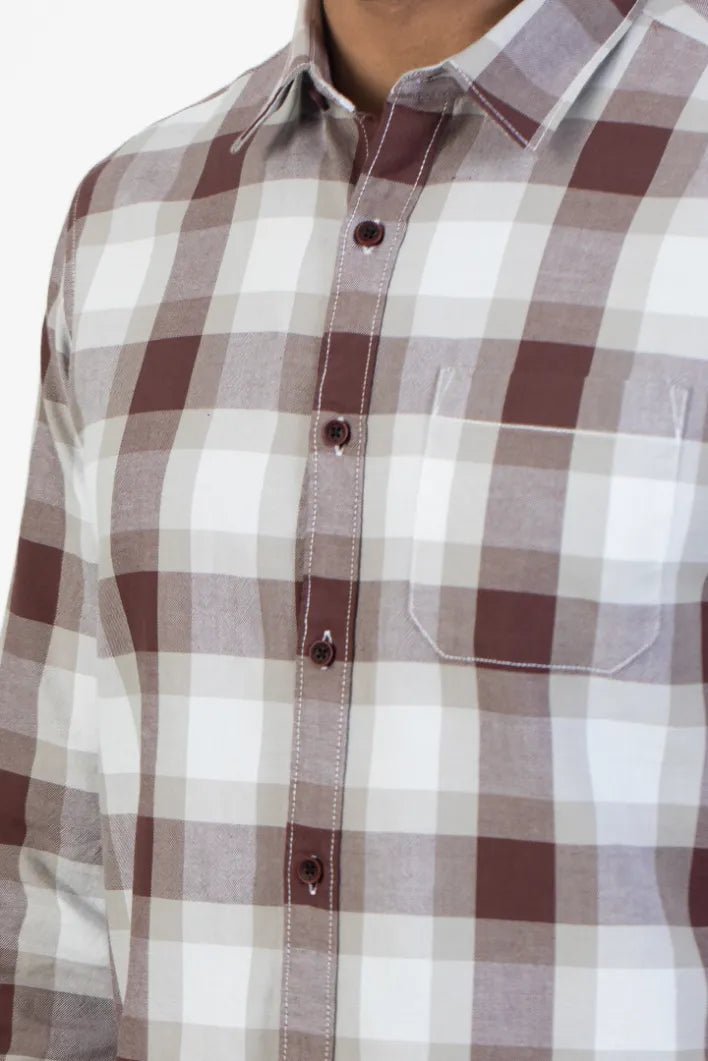 Buy Checked Flannel Oxford Shirt Online.