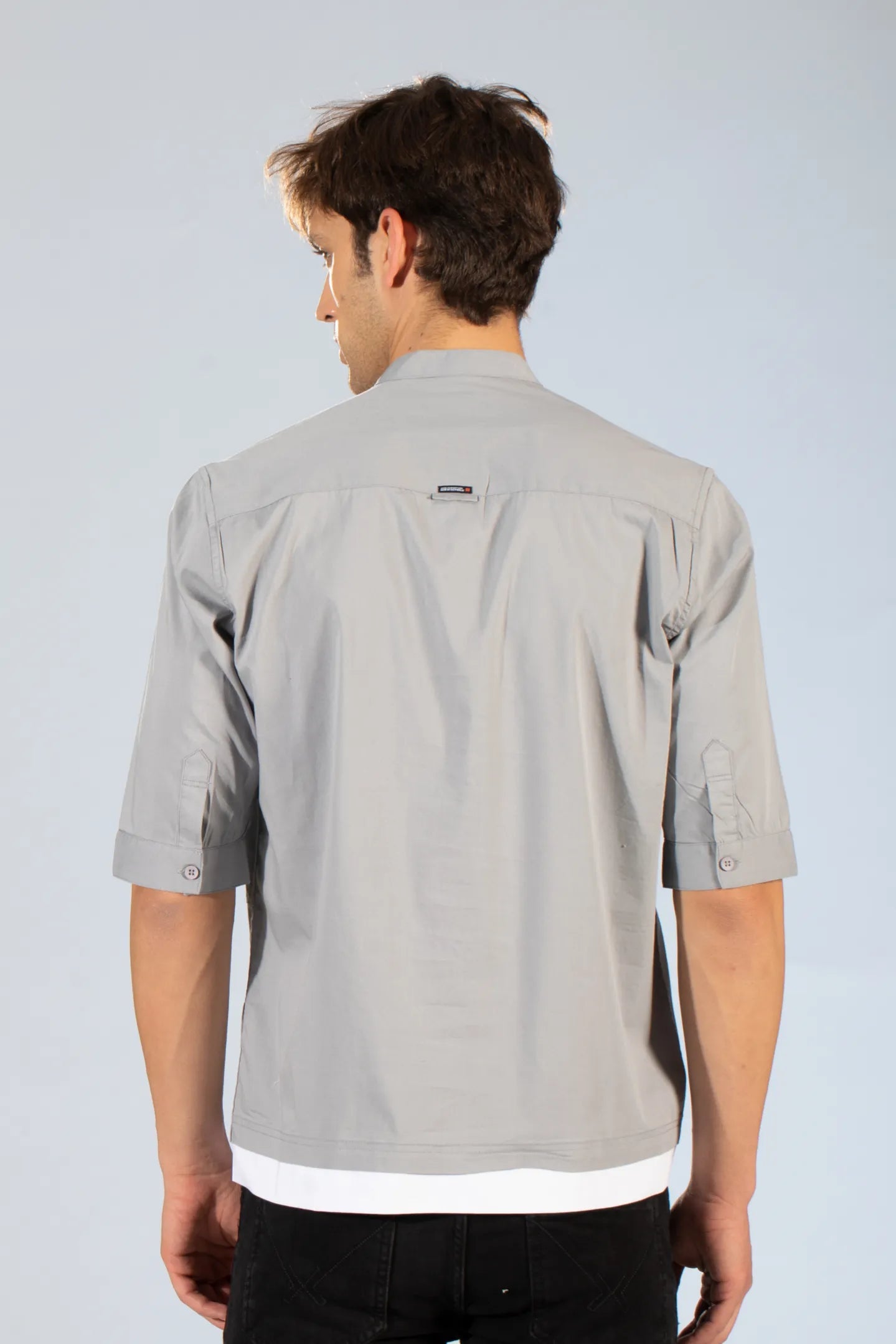Buy Chinese Collar Five Sleeve Shirt Online.
