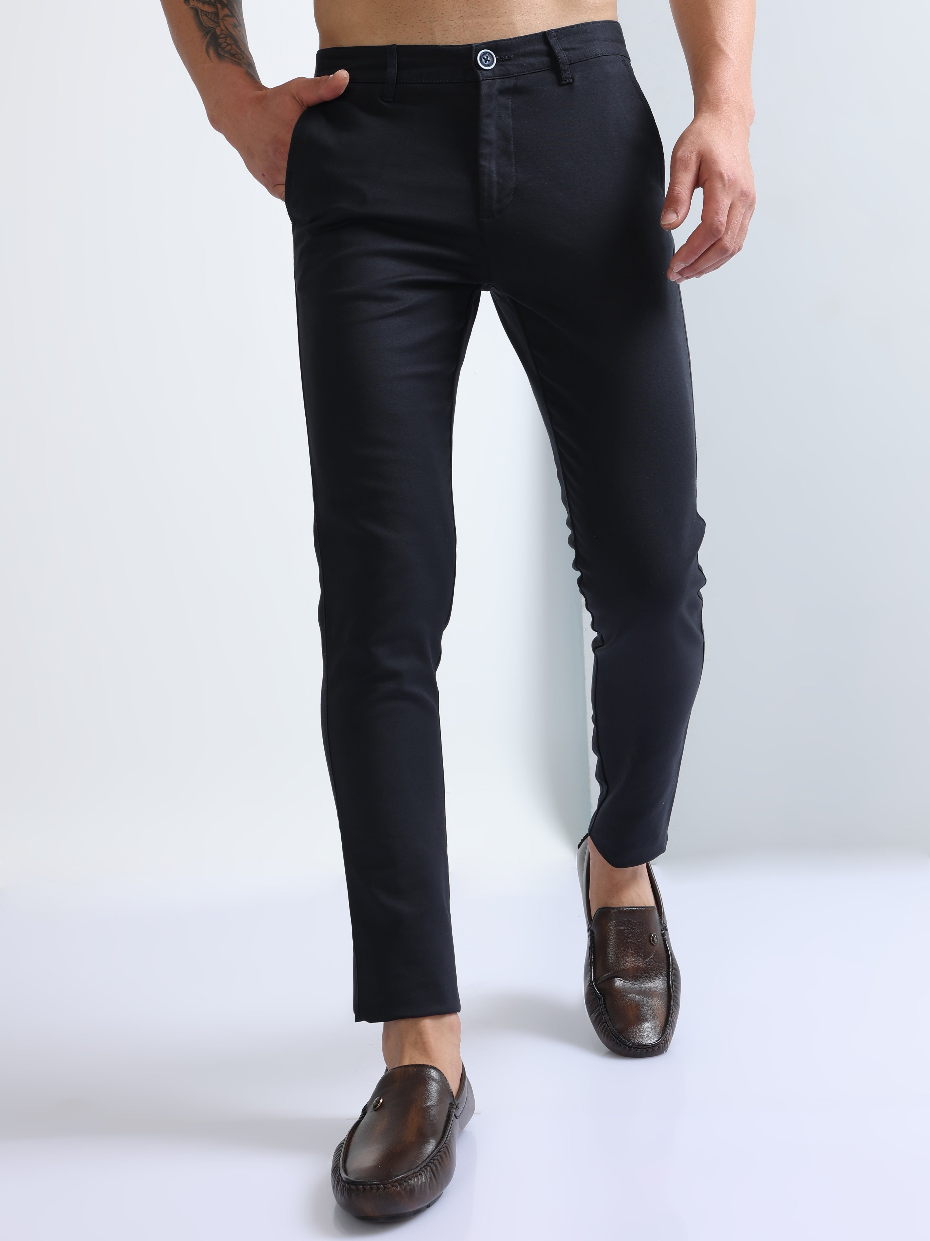 Buy TAGAS Women's Regular Trousers (TR-9009-BLACK- Black_XS) at Amazon.in