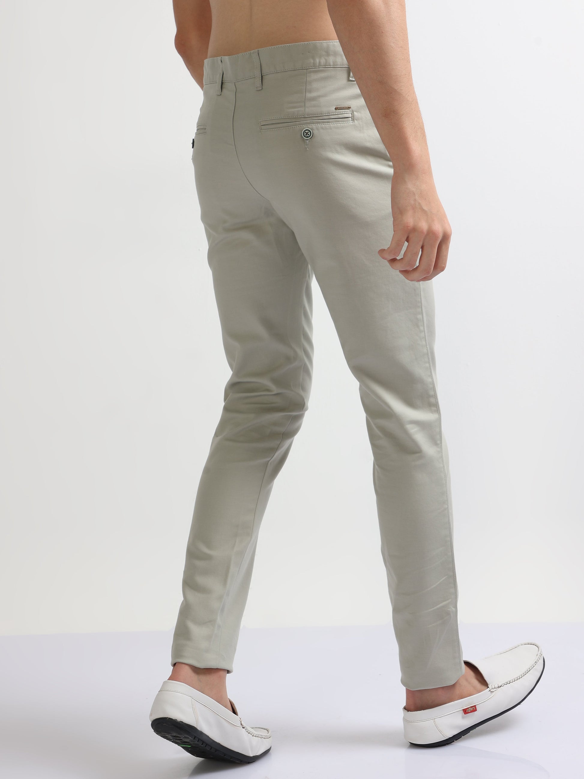 Pista Green Classy Cotton Stretch men's Trousers