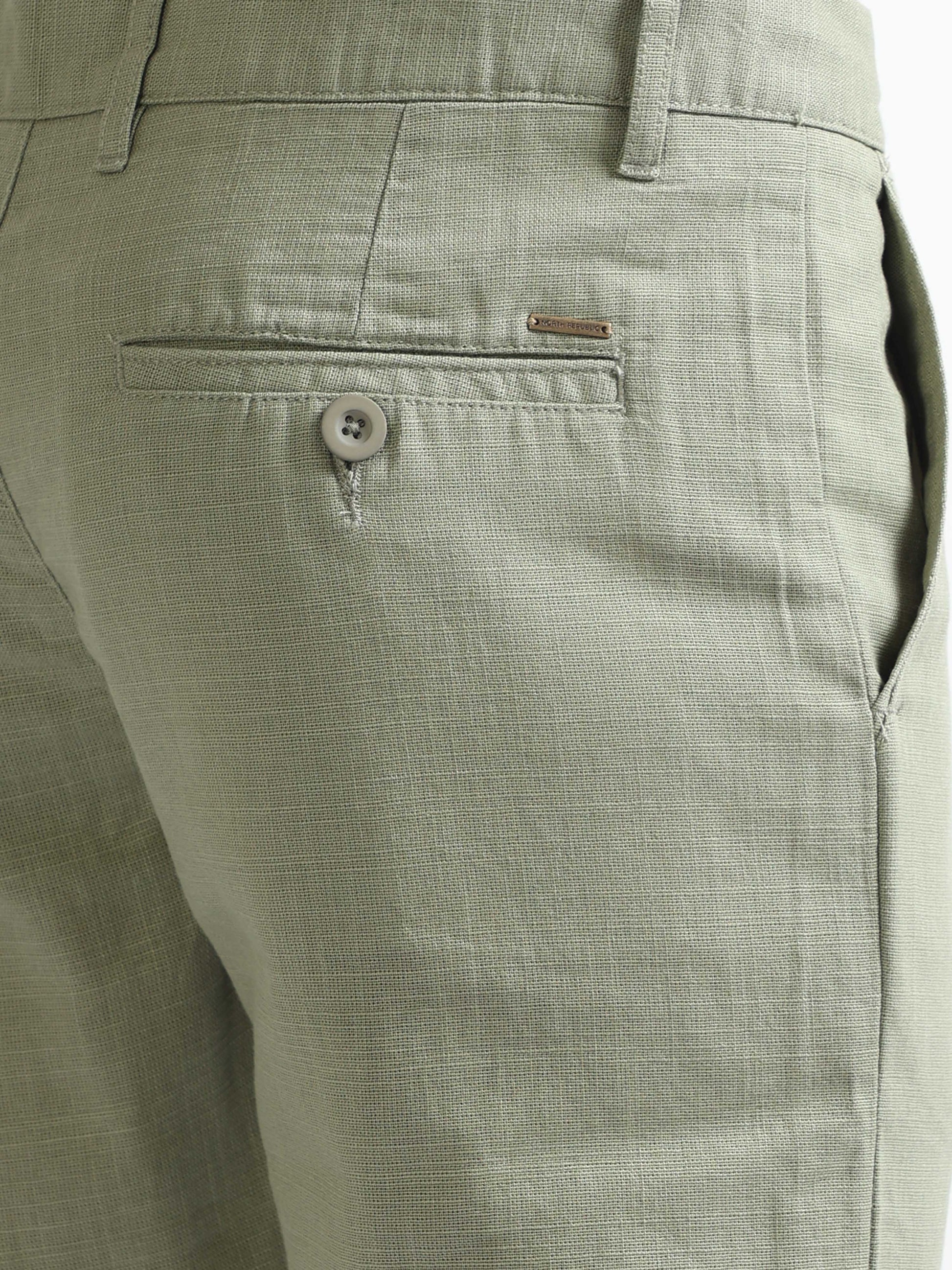 Buy Cotton-Linen Blend Trousers Online