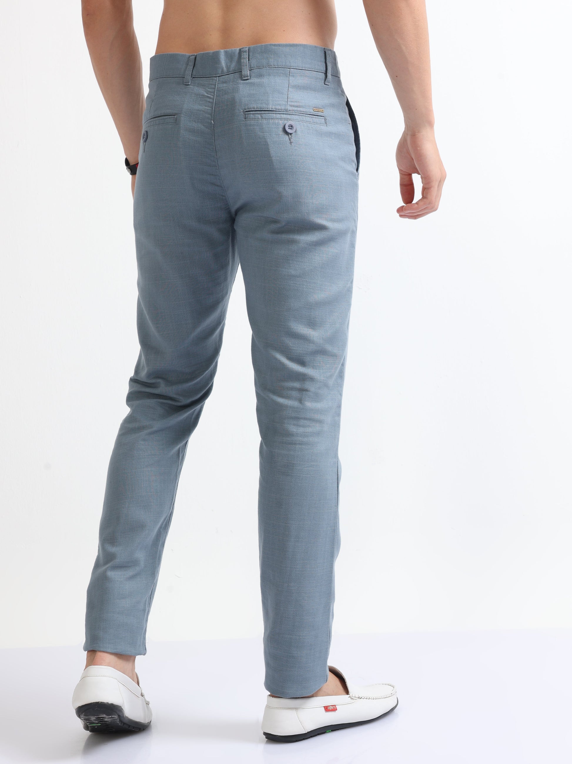 Buy Cotton-Linen Blend Trousers Online