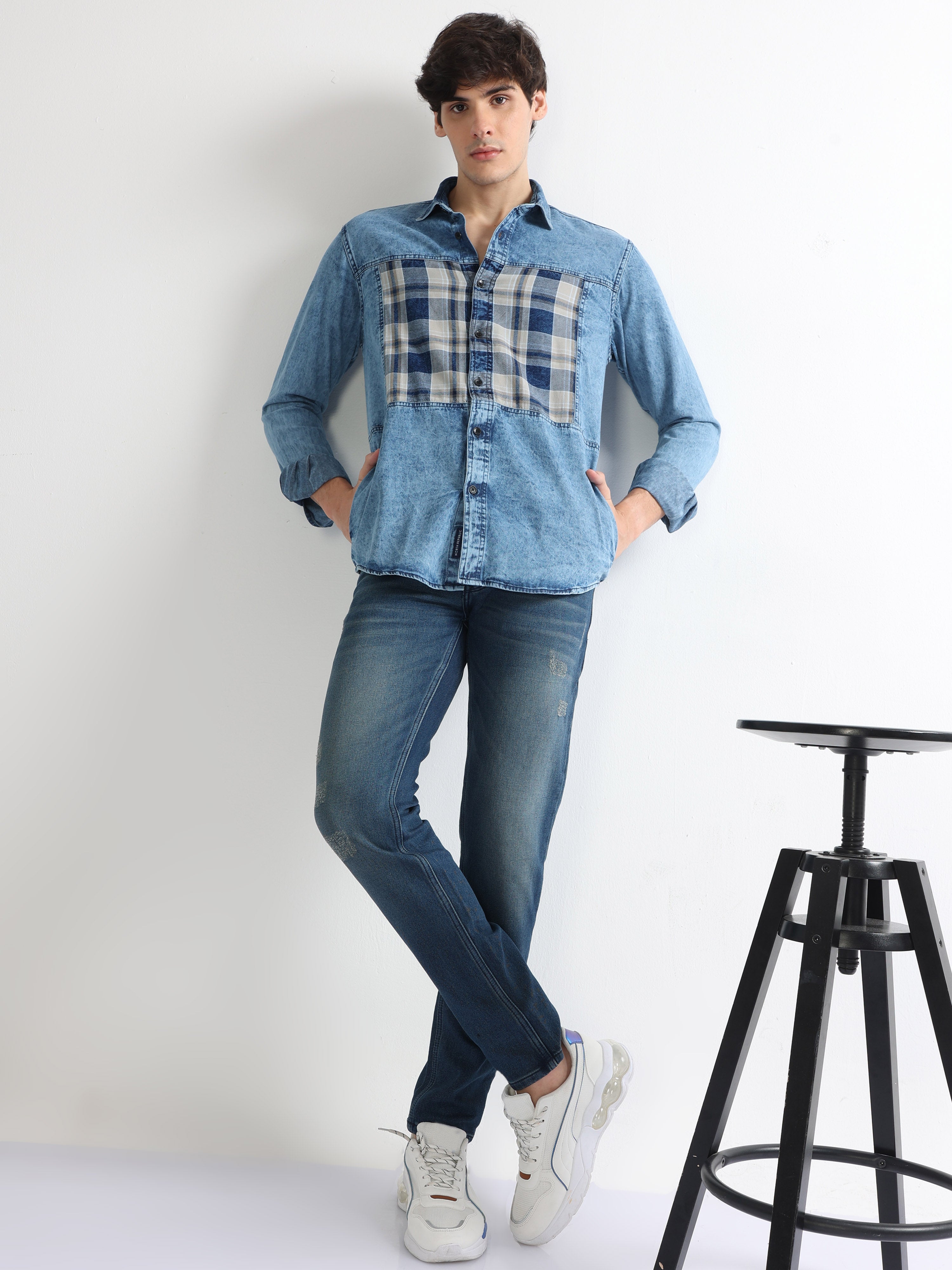 Kuons Avenue Men's Maroon Half Sleeve Casual Denim Shirt | Jeans Shirt for  Men (KACLHS1203M_Maroon_Medium) : Amazon.in: Clothing & Accessories