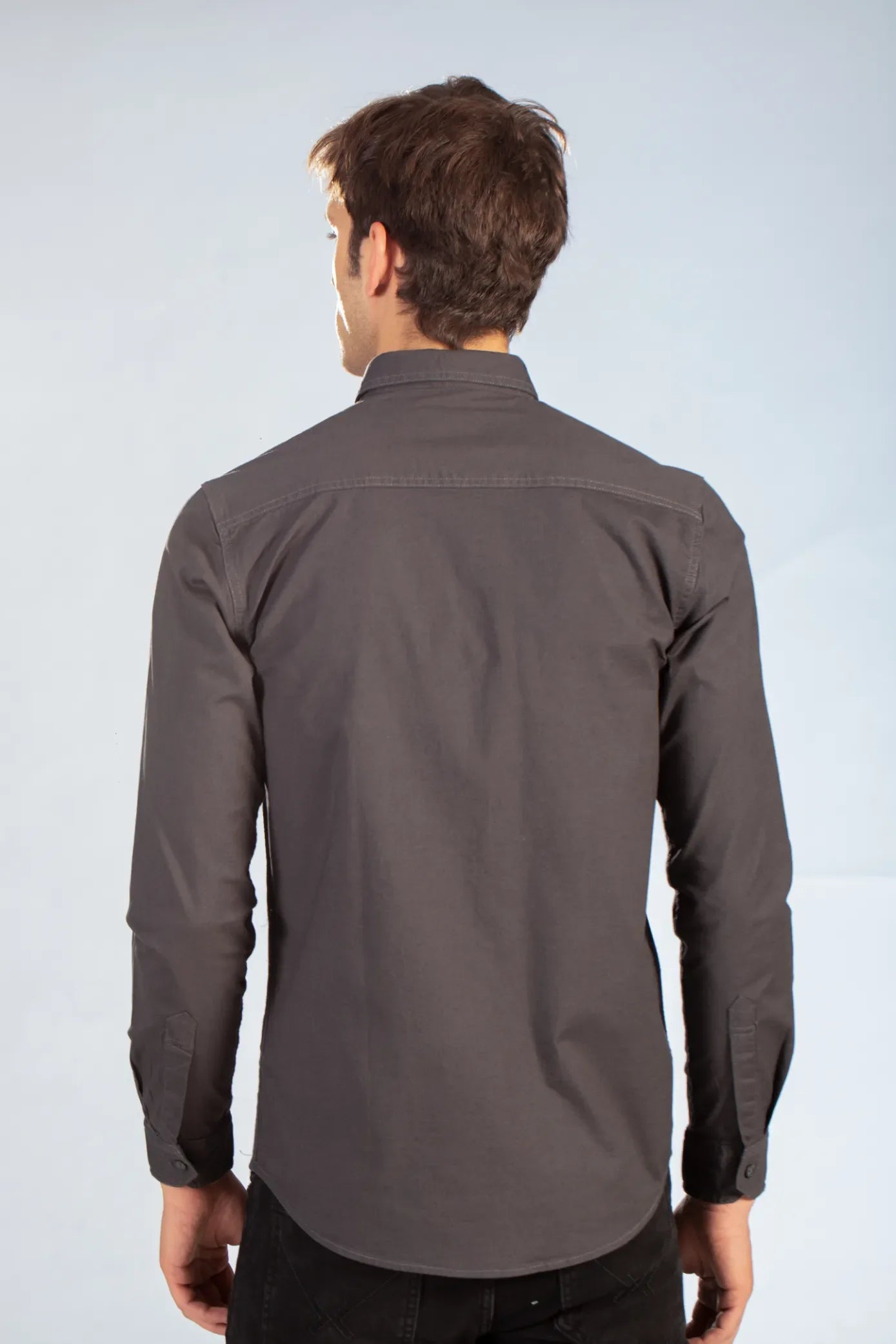 Buy Double Pocket Oxford-Lycra Shirt Online.