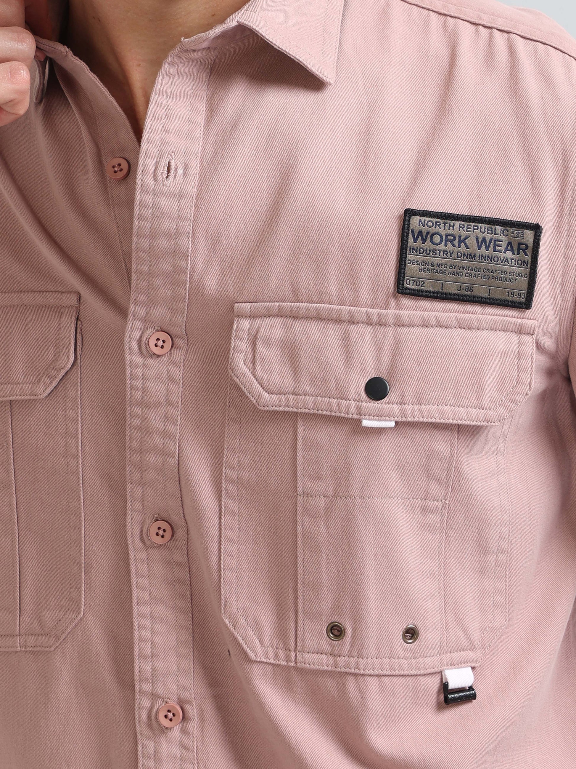Buy Double Pocket Twill Workwear Mens Stylish Shirt Online.