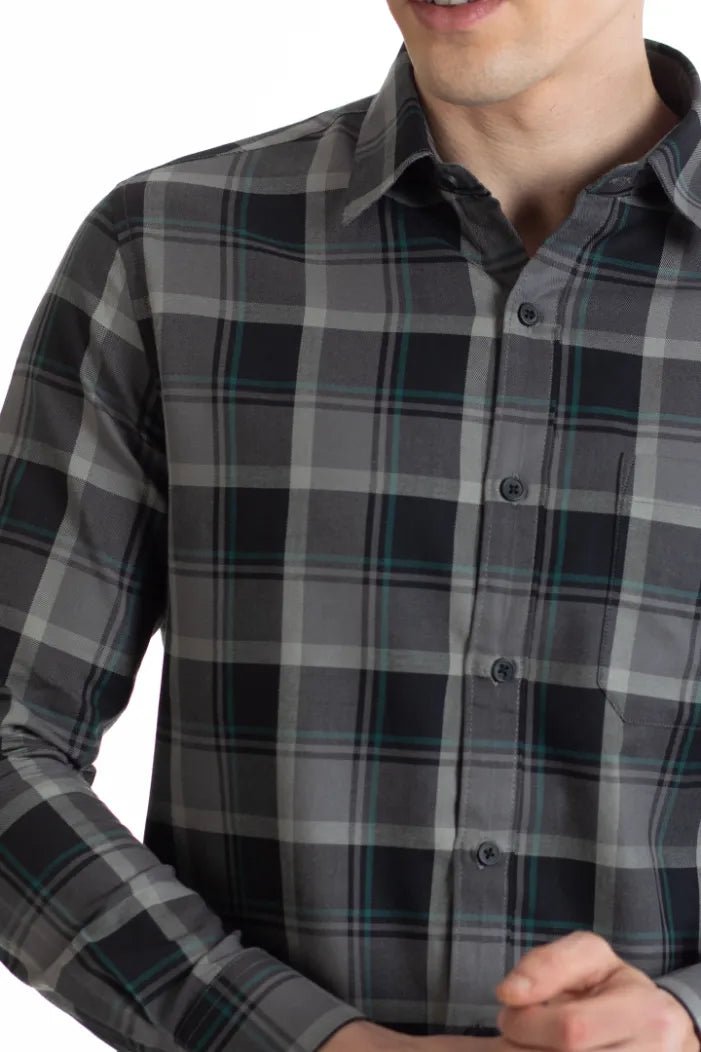 Buy Duplin Checks Single Pocket Oxford Shirt Online.