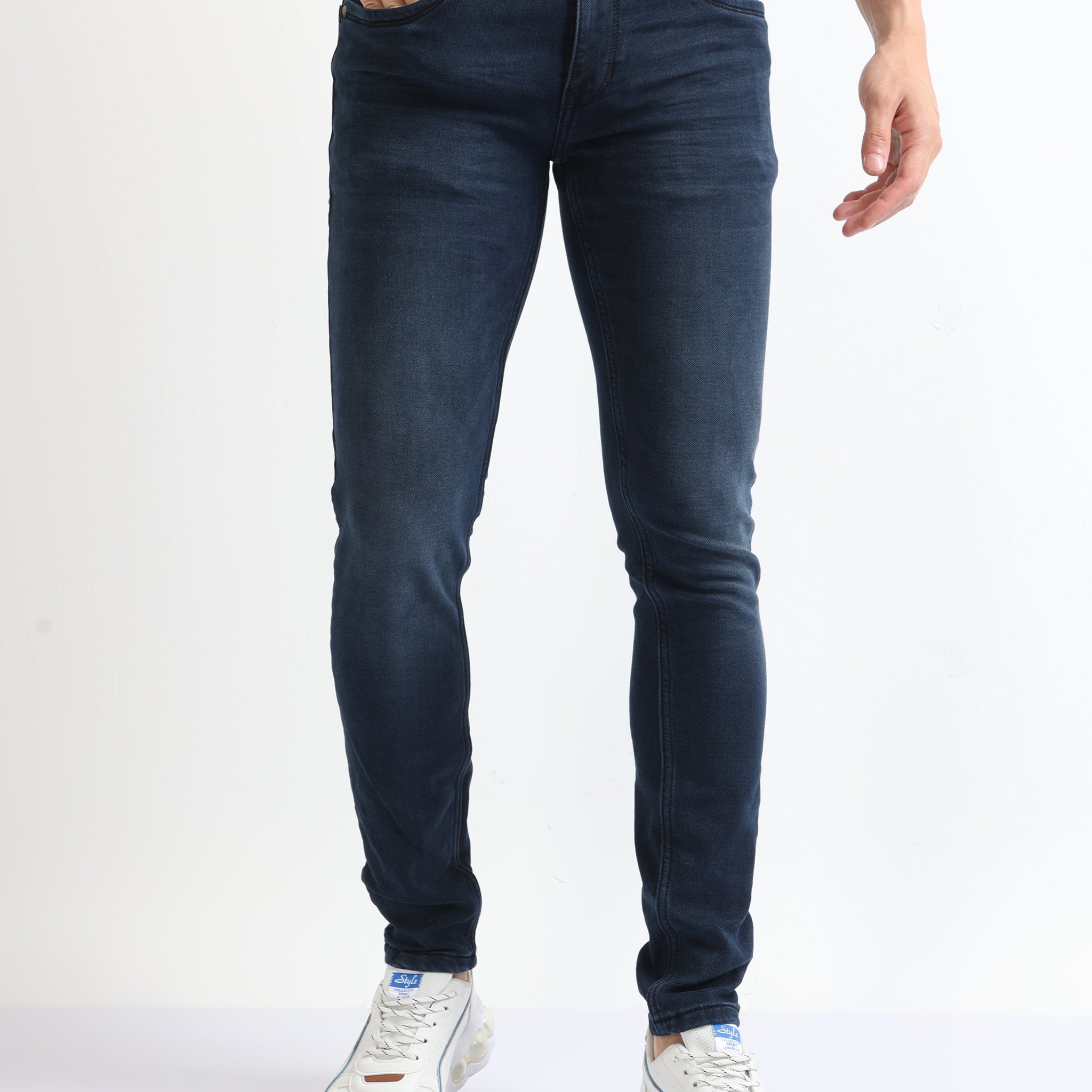 Mid Wash Men's Faded Wash Denim Jeans