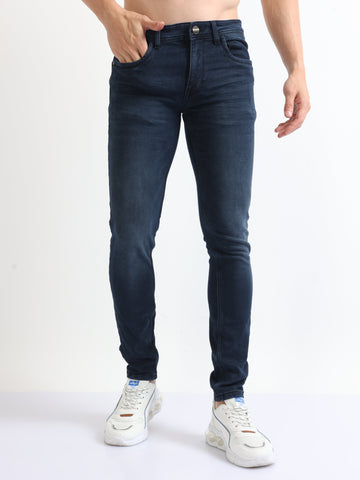 Mid Wash Men's Faded Wash Denim Jeans