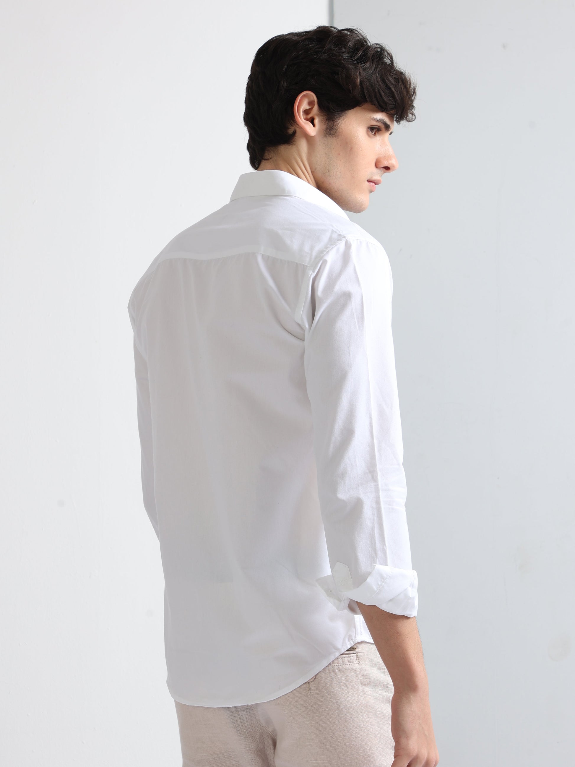 Buy Finest Popline Corduroy Pocket Mens Stylish Shirt Online.