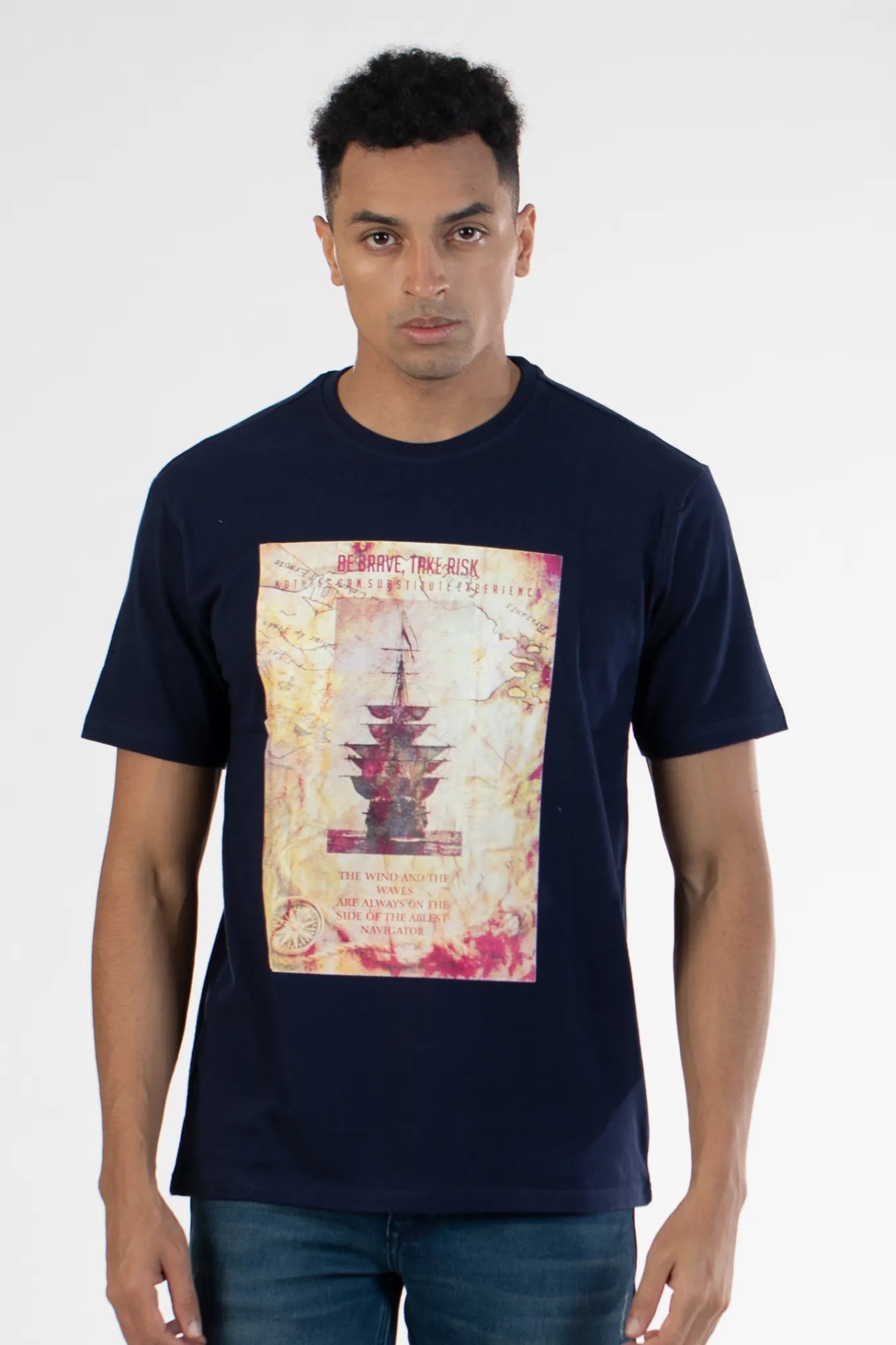 Buy Graphic Printed Round Neck T-Shirt Online.