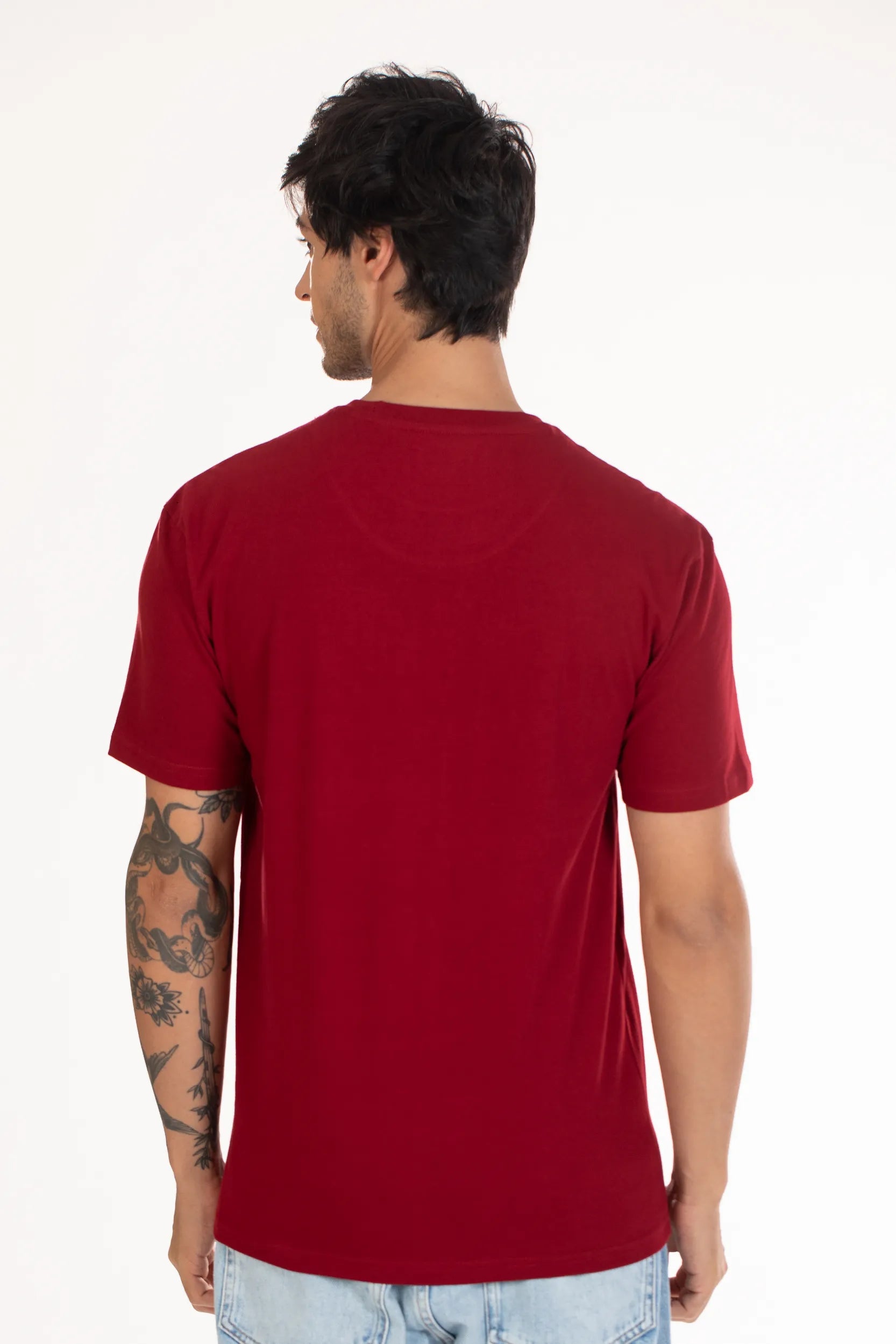 Dark red t shirt best sale