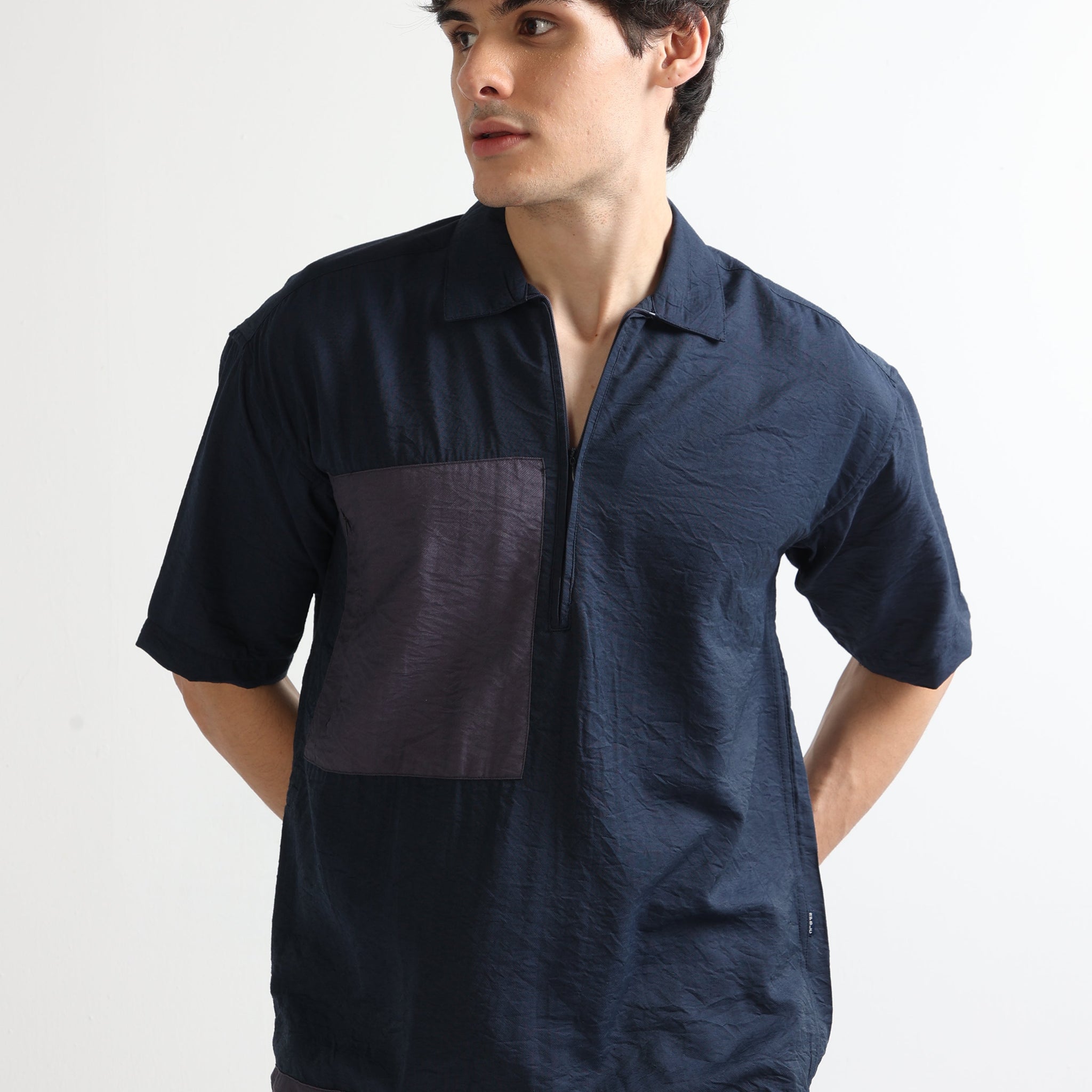 Buy Imported Fabric Stylish Drawcod Shirt Online.