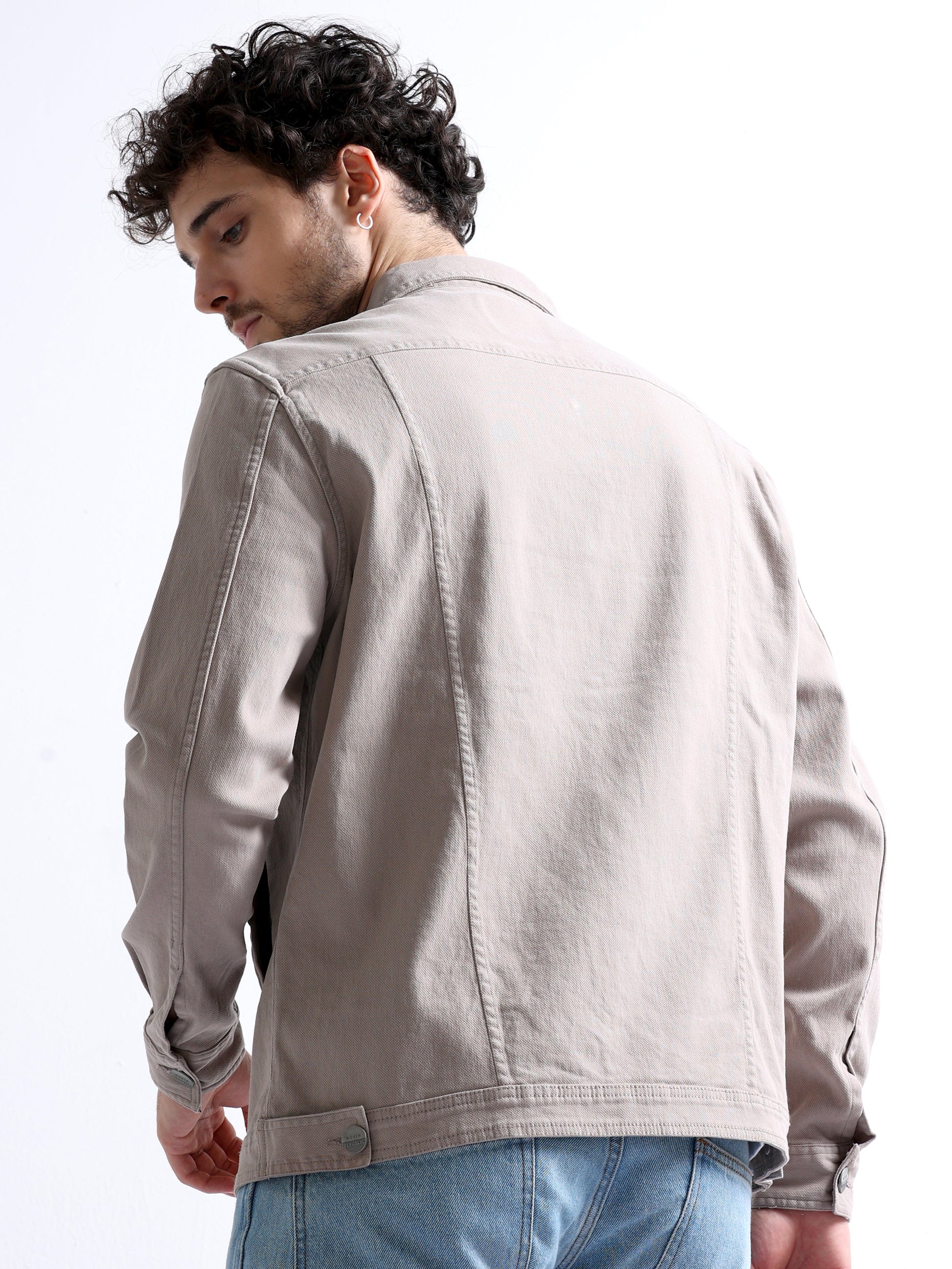 Grey Flannel Lined Tracker Twill Men's Jacket 