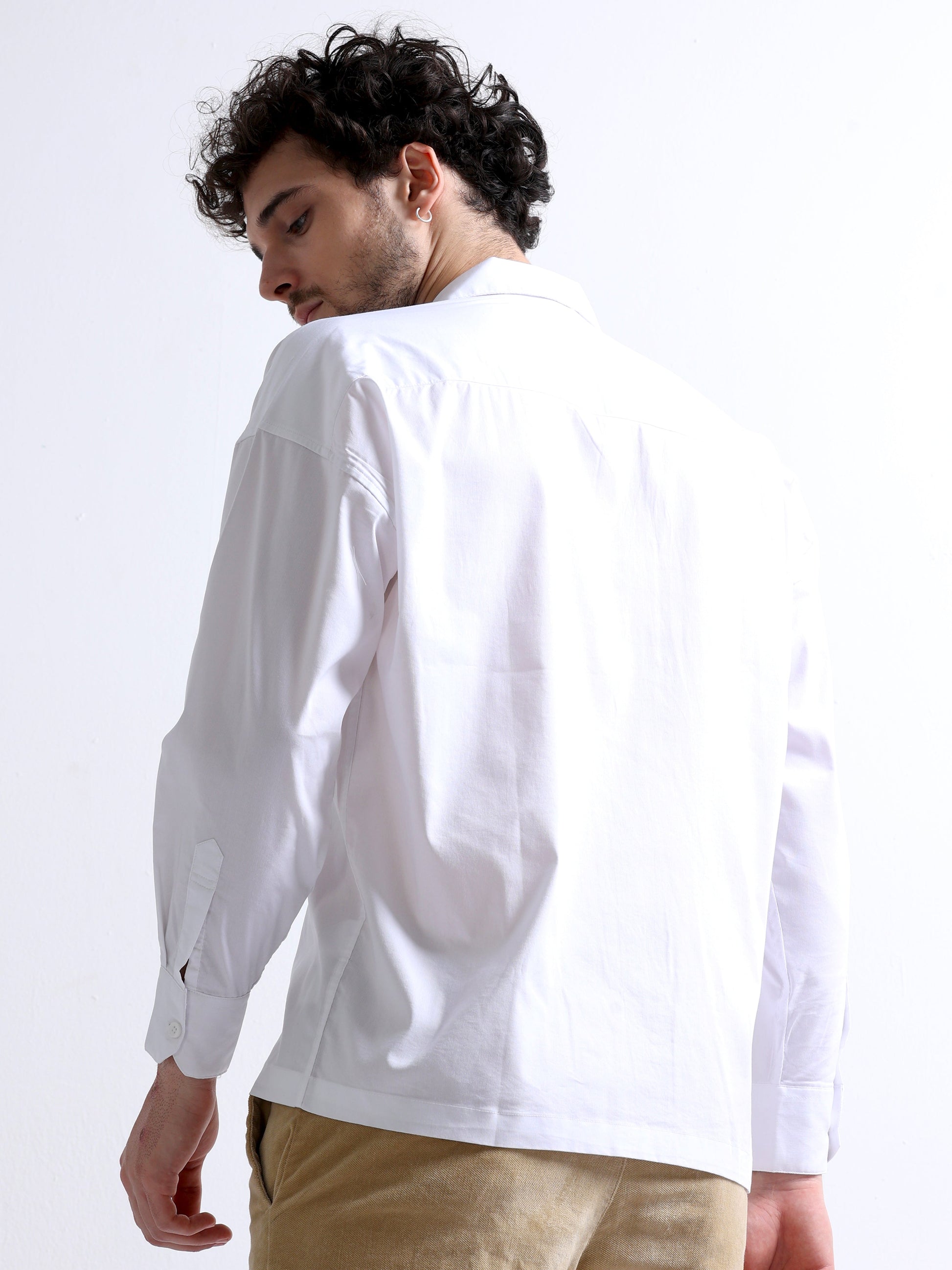 cut up dress shirt CLEAN FORMAL STRETCH SHIRT