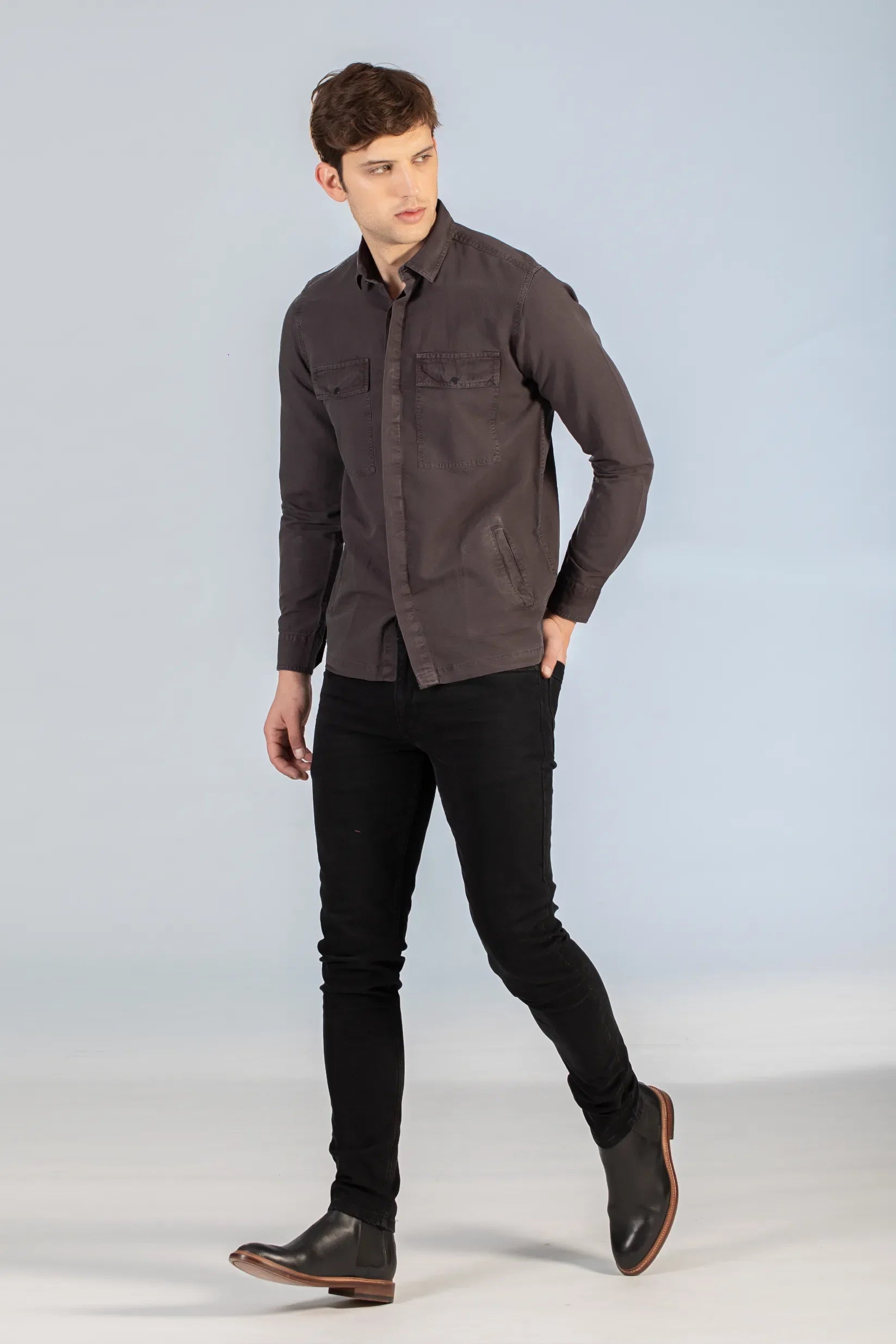 Buy Over-Dyed Double  Pocket Shirt Online.