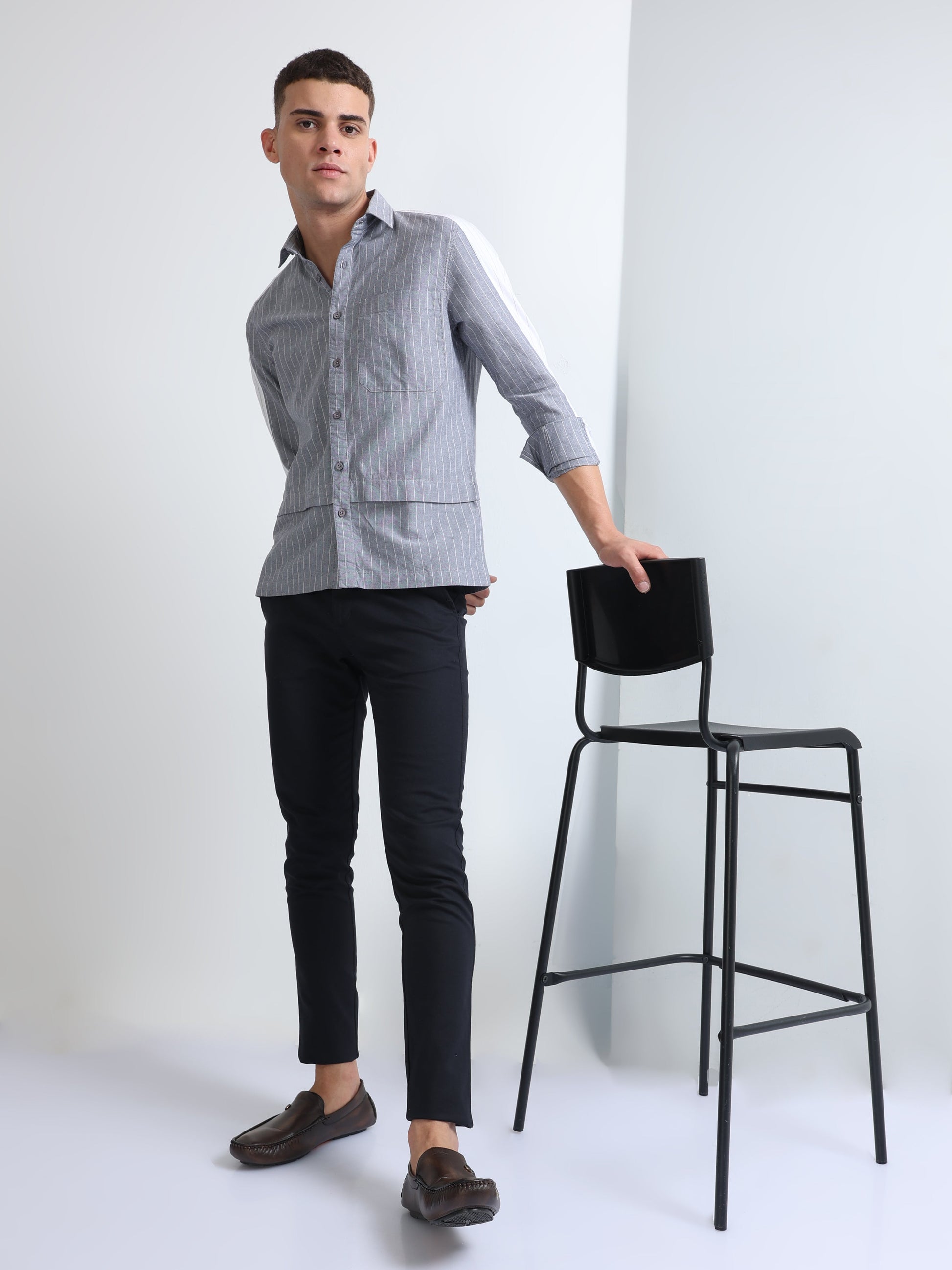 Buy Panel Stylish Full Sleeve Shirt For Men Online.