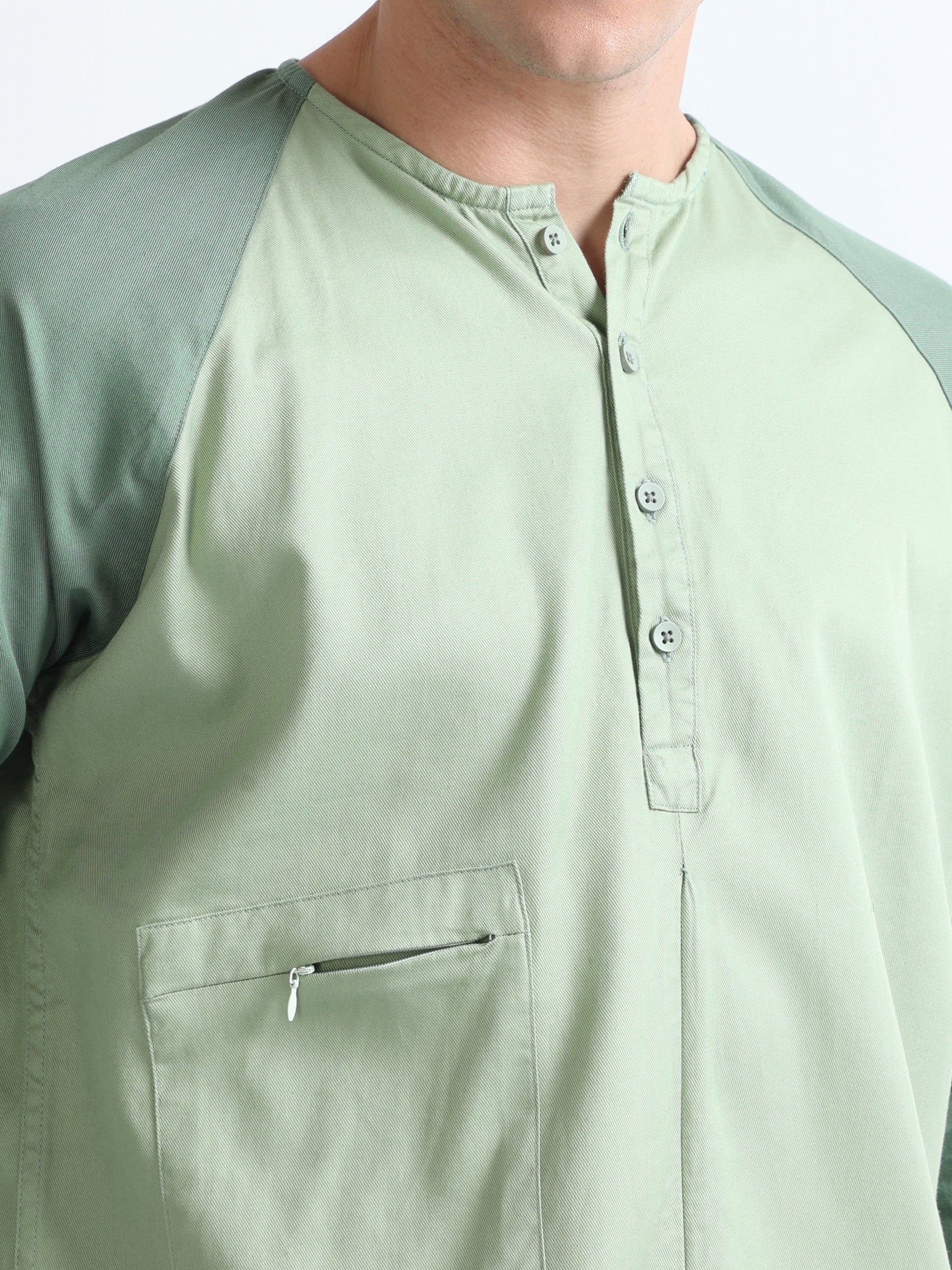 Buy Raglan Full Sleeves Panel Shirt Online.