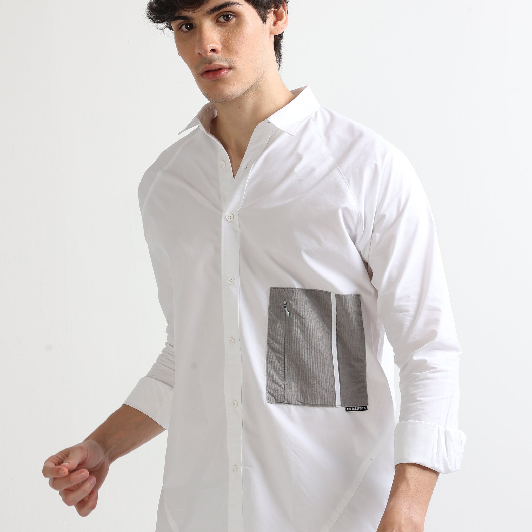 Buy Raglan Full Sleeves Shirt With Stylish Pocket Online