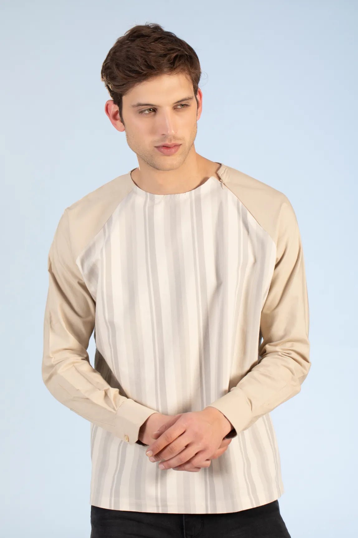 Buy Raglan Striped Shirt Online.