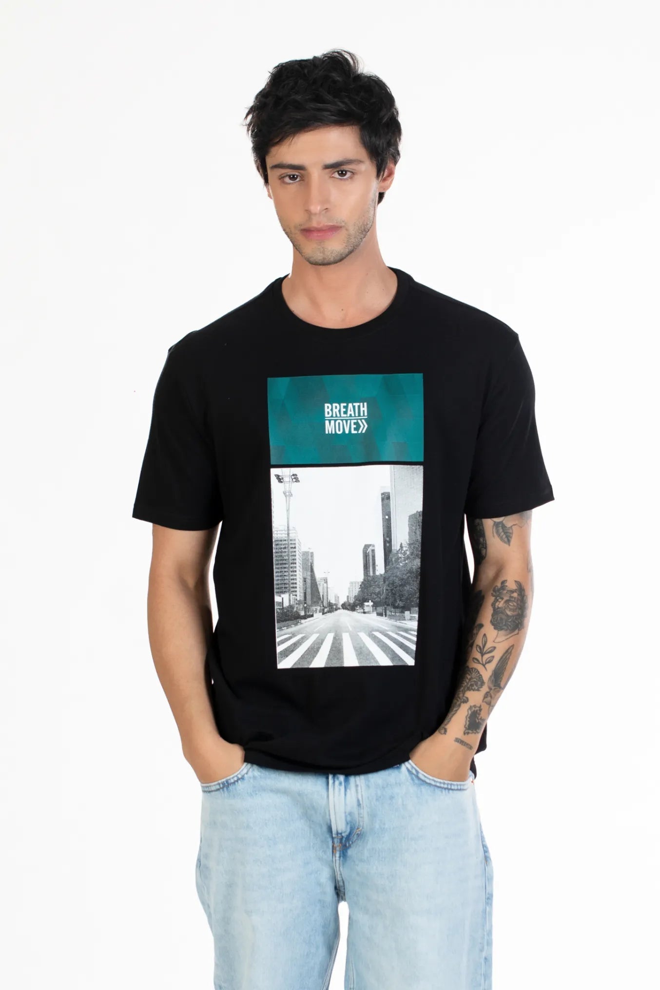 Buy Round Neck Graphic T-Shirt Online