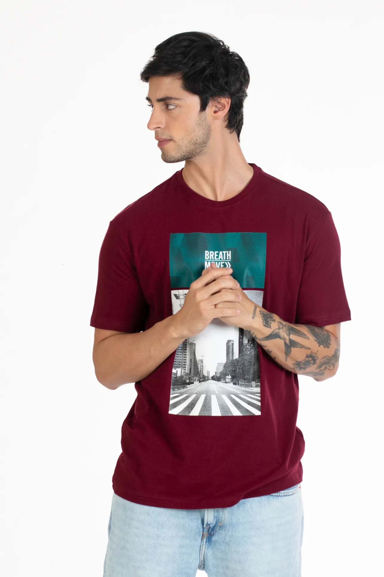 Buy Round Neck Graphic T-Shirt Online