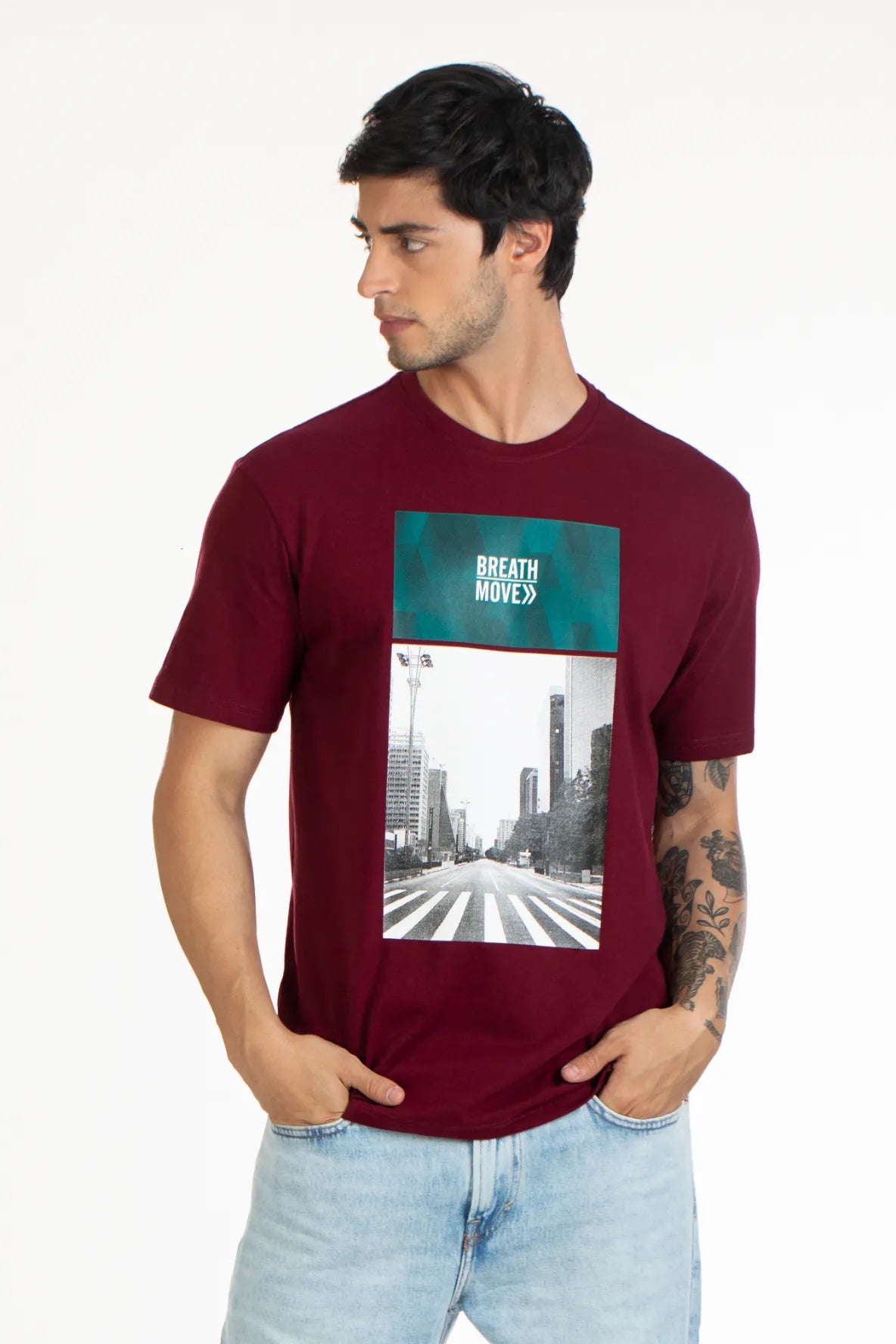 Buy Round Neck Graphic T-Shirt Online