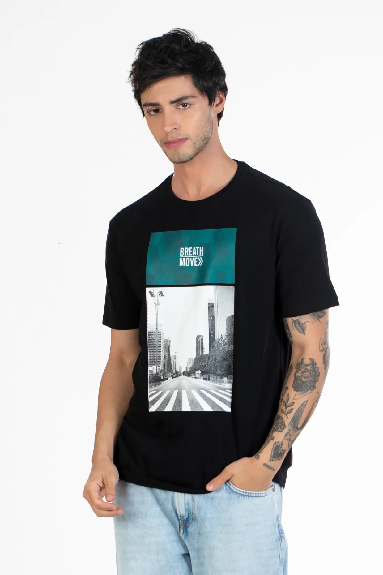 Buy Round Neck Graphic T-Shirt Online