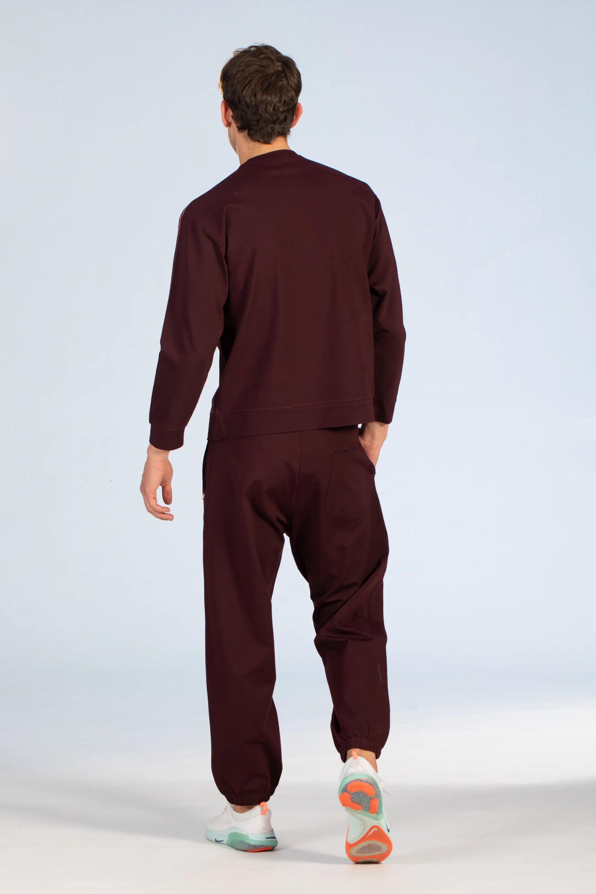 Burgundy Signature Embroidered Co-Ords Set
