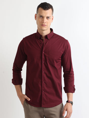 Buy Single Pocket Button Down Work Wear Shirt Online.