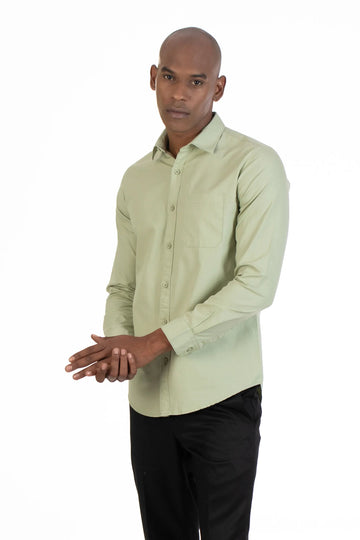 Buy Single Pocket Plain Oxford Shirt Online.