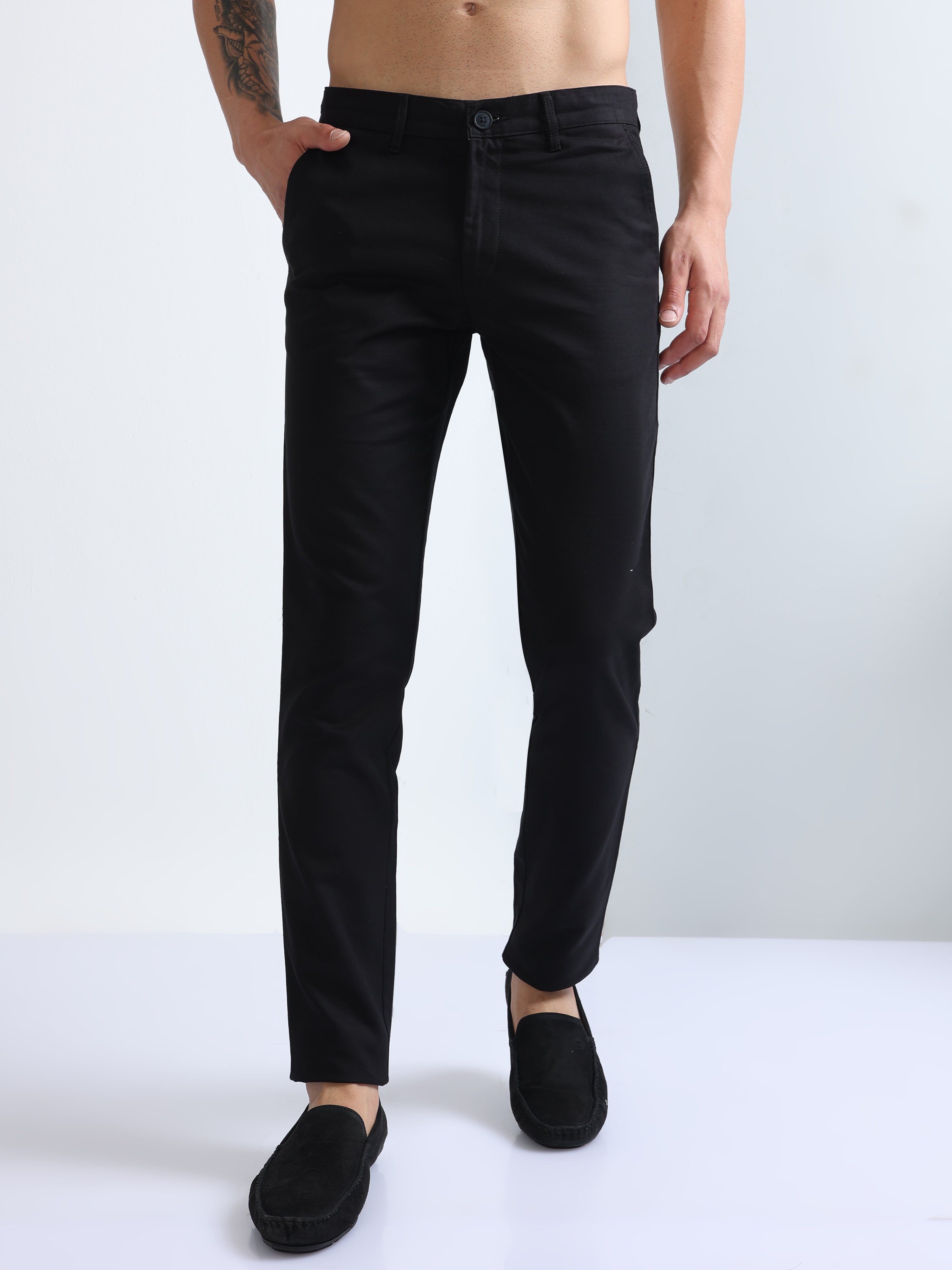Slim fit chino stretch cotton trousers for men Grape Leaf La Martina | Shop  Online