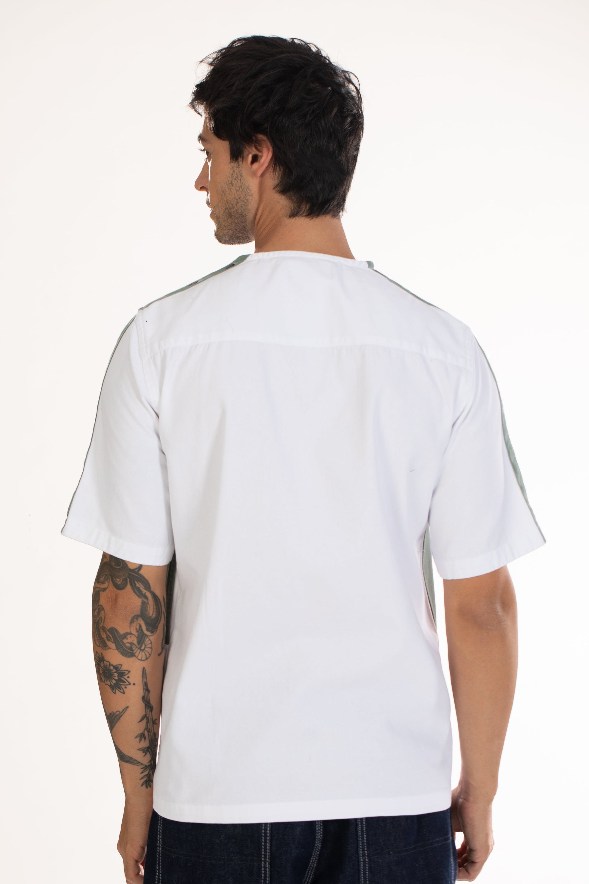Buy Snap Shoulder Button Down Half Sleeve Shirt Online.