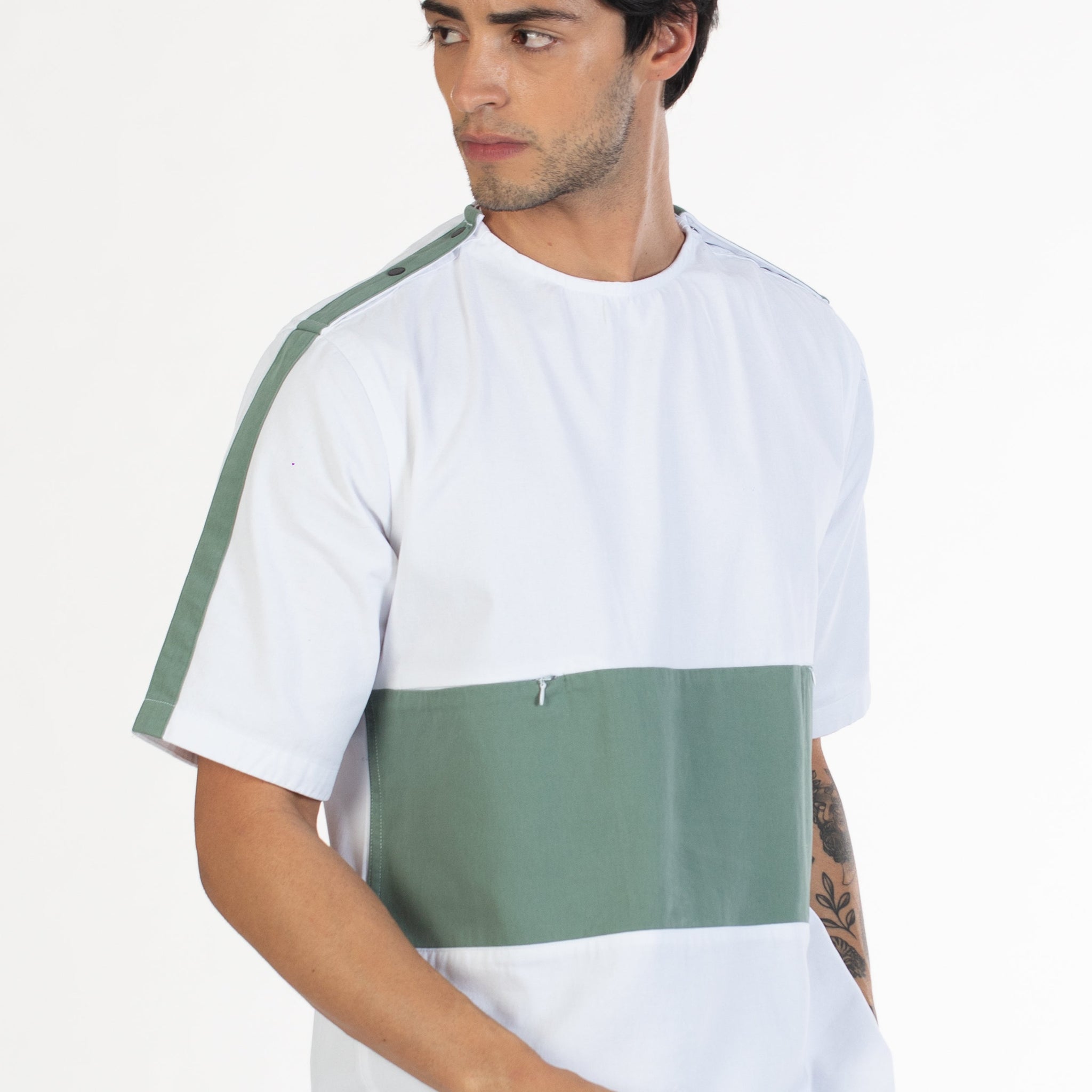 Buy Snap Shoulder Button Down Half Sleeve Shirt Online