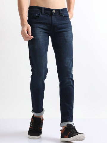 Mid Wash Twill stretch Men's Denim Jeans