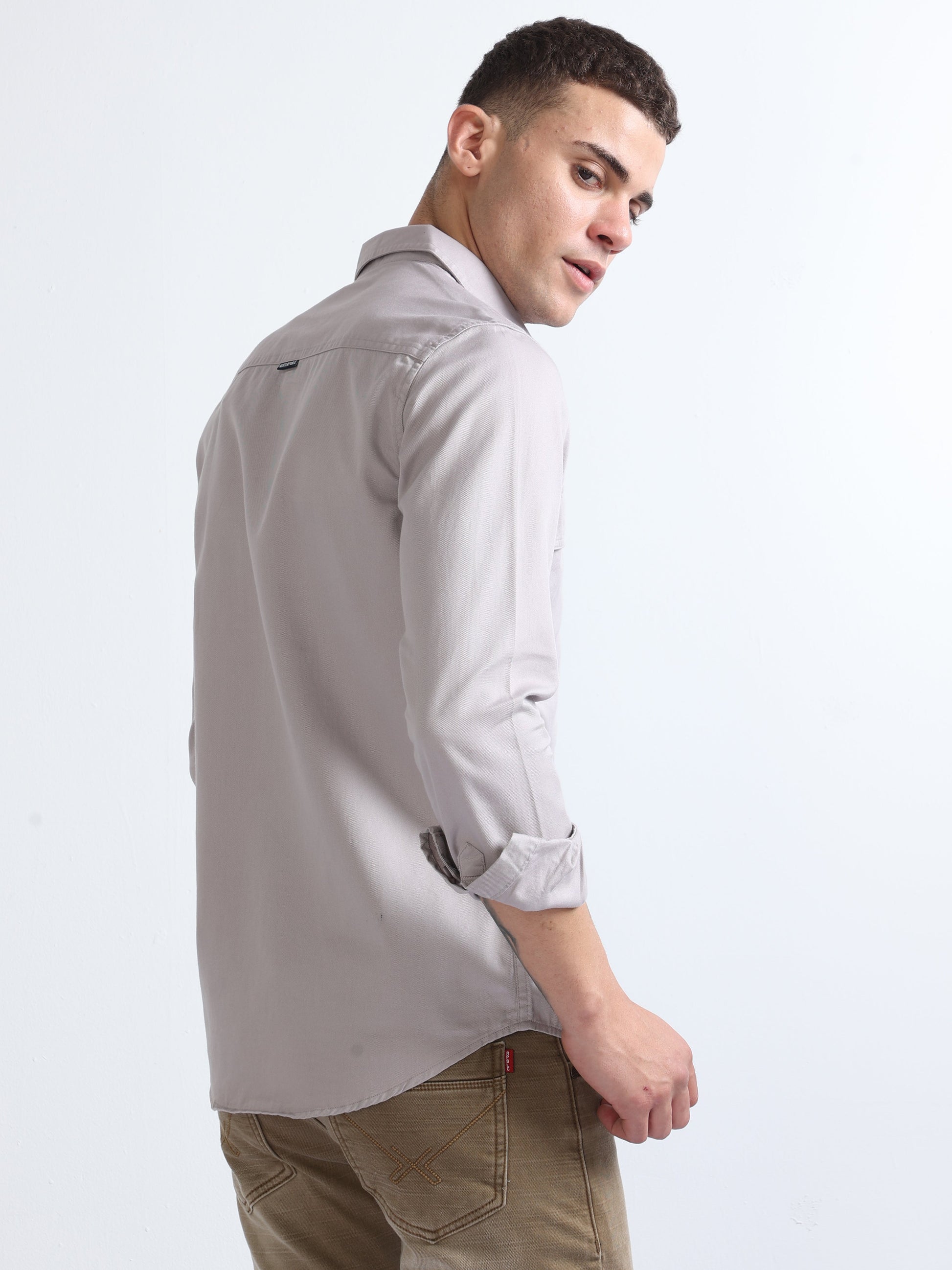 Buy Stylish And Comfort Double Pocket Twill Shirt For Mens Online.