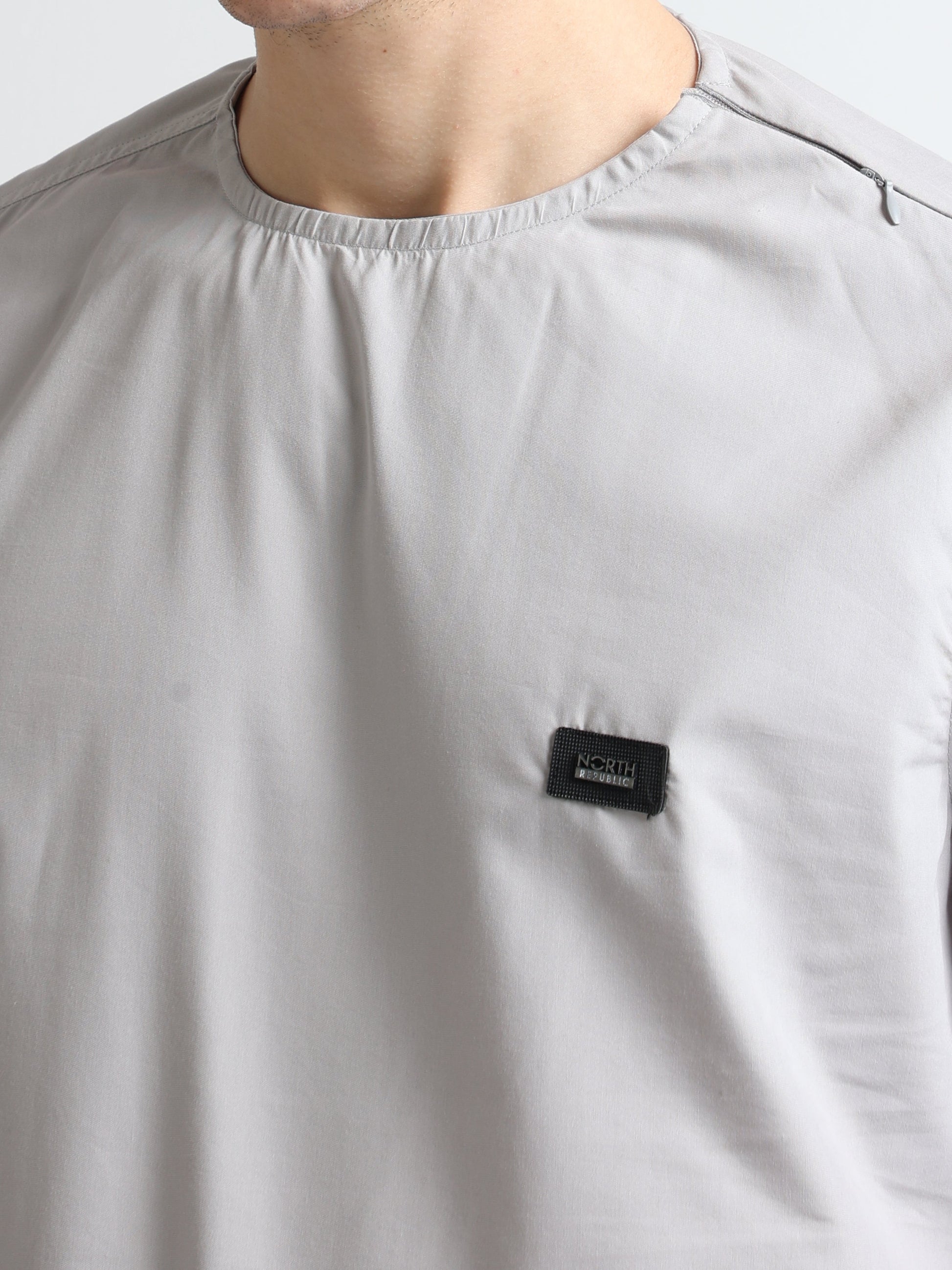 Buy Stylish Side Pocket Crew Neck Mens Shirt Online.