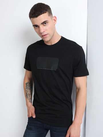 Buy Tonal Hd Printed Crew Neck T-Shirt Online.