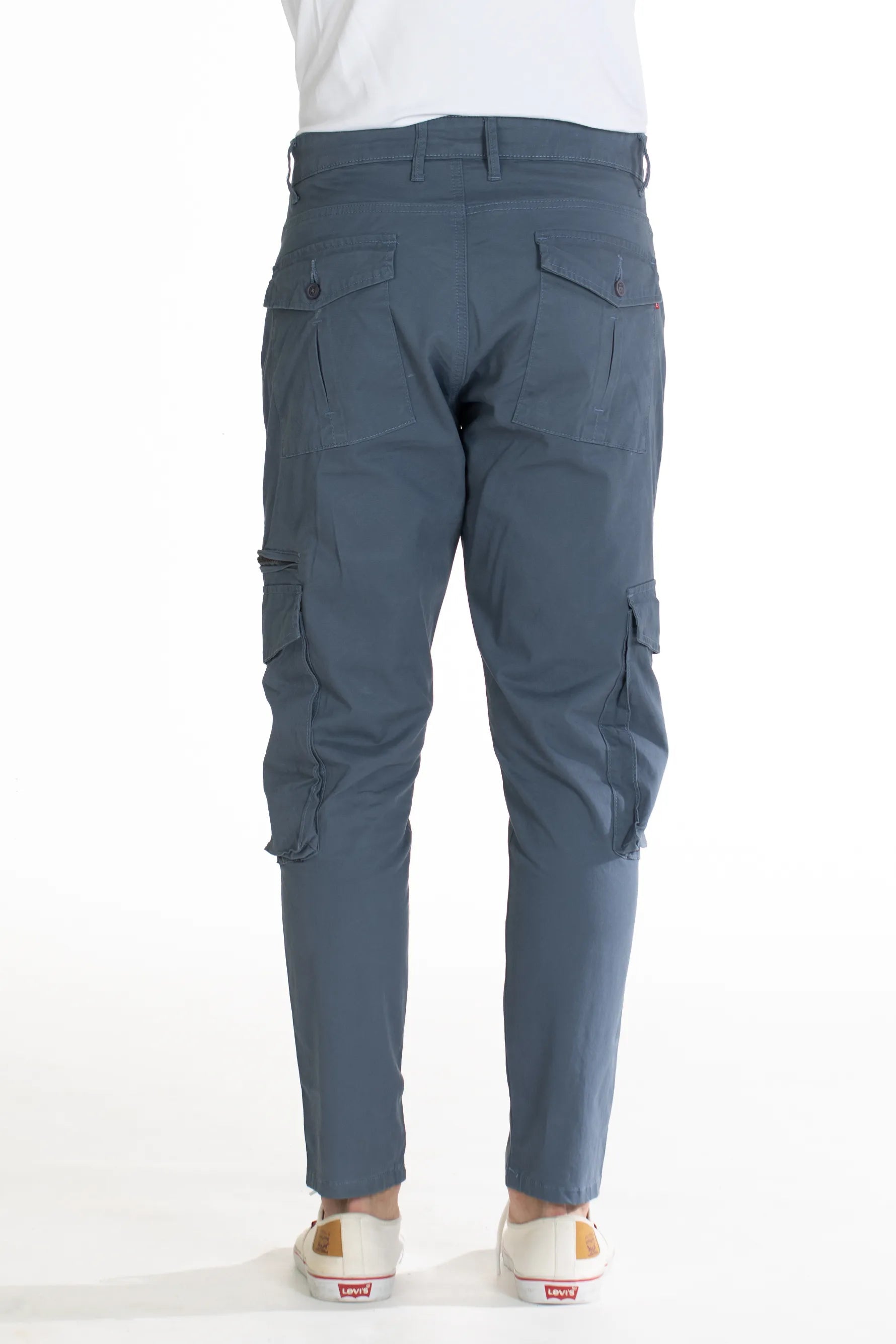 Buy online Navy Blue Solid Cargo Pants from Bottom Wear for Men by Blue  Saint for ₹949 at 50% off | 2024 Limeroad.com