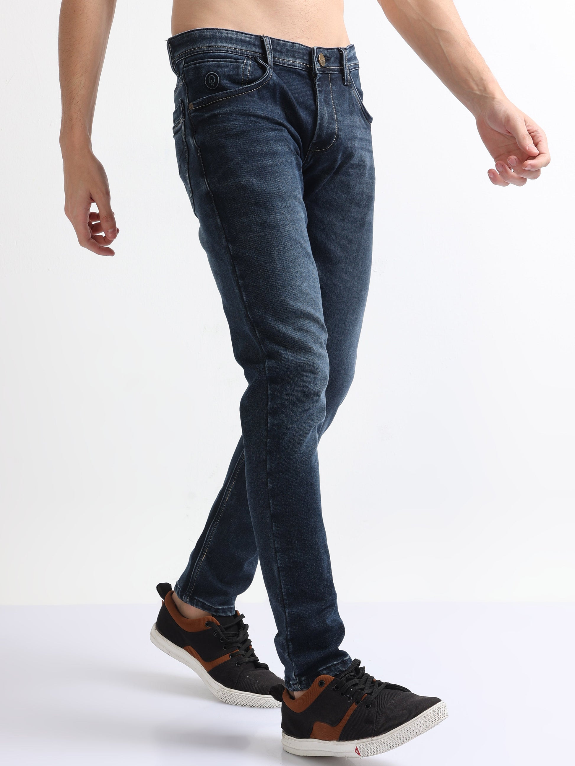 Buy Washed Double Shade Jeans Online.