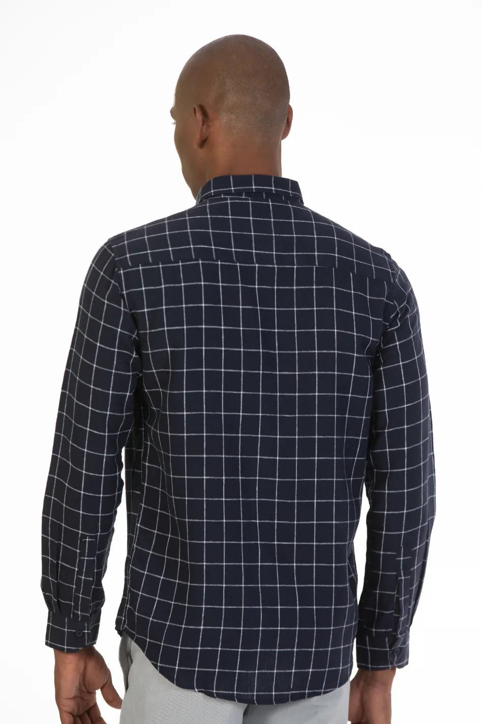 Buy Windowpane Checked Linen Shirt Online.